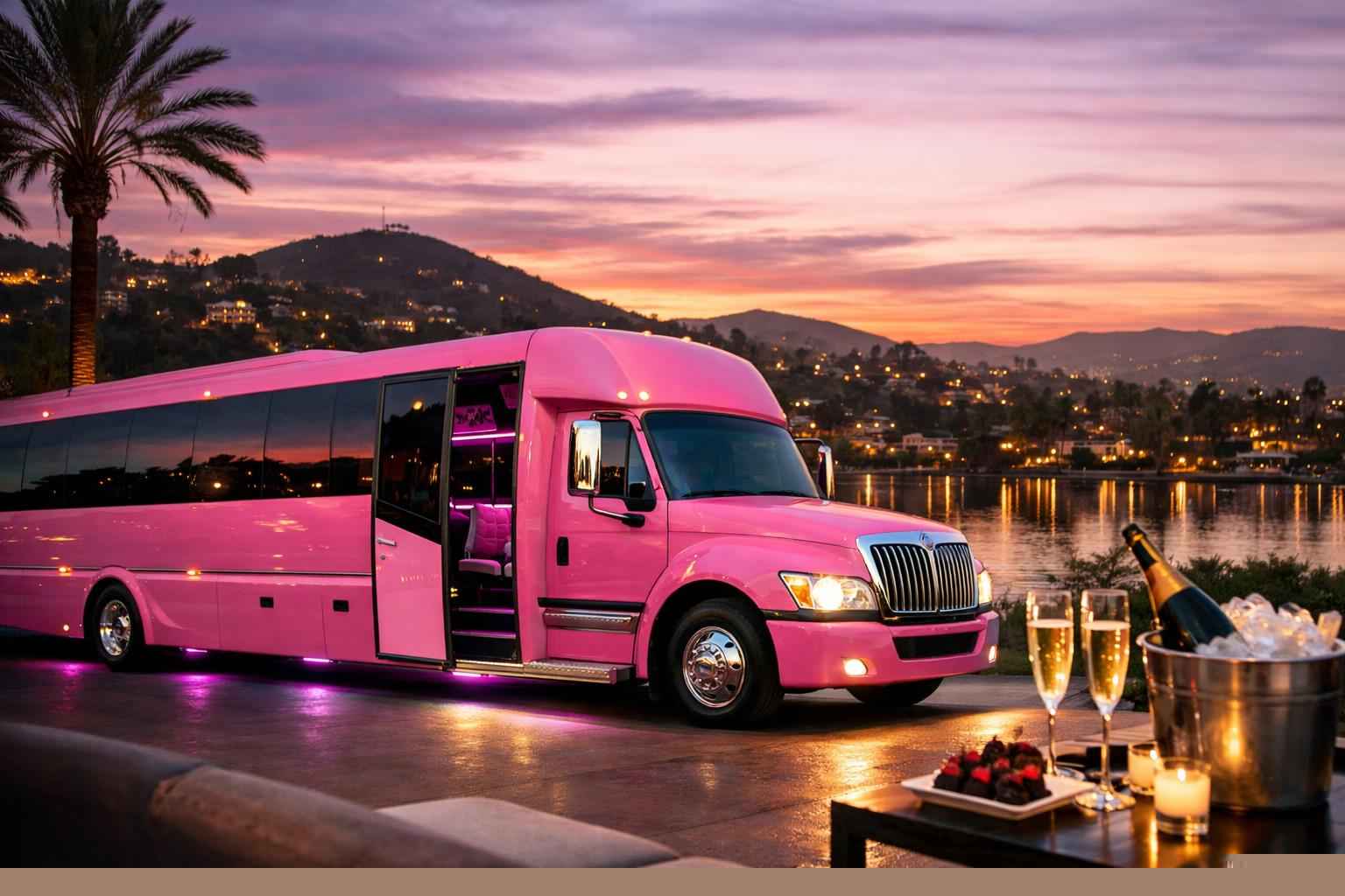 Pink Party Buses In San Marcos California