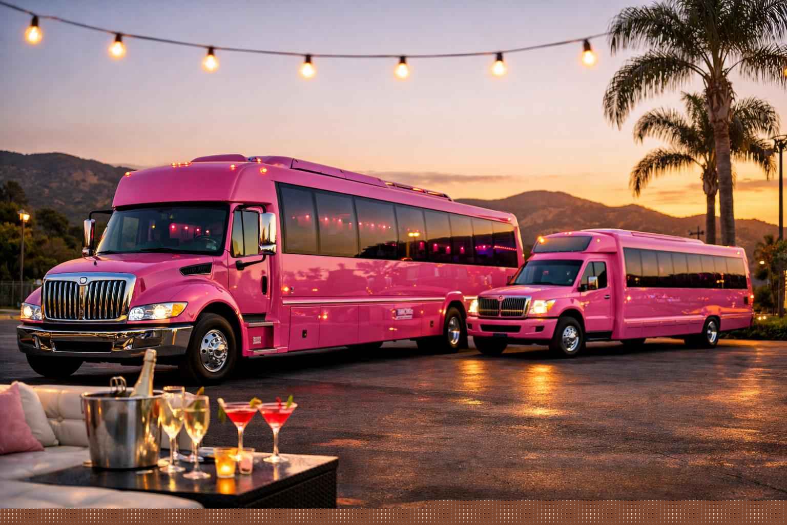 Pink Party Buses In Santee California