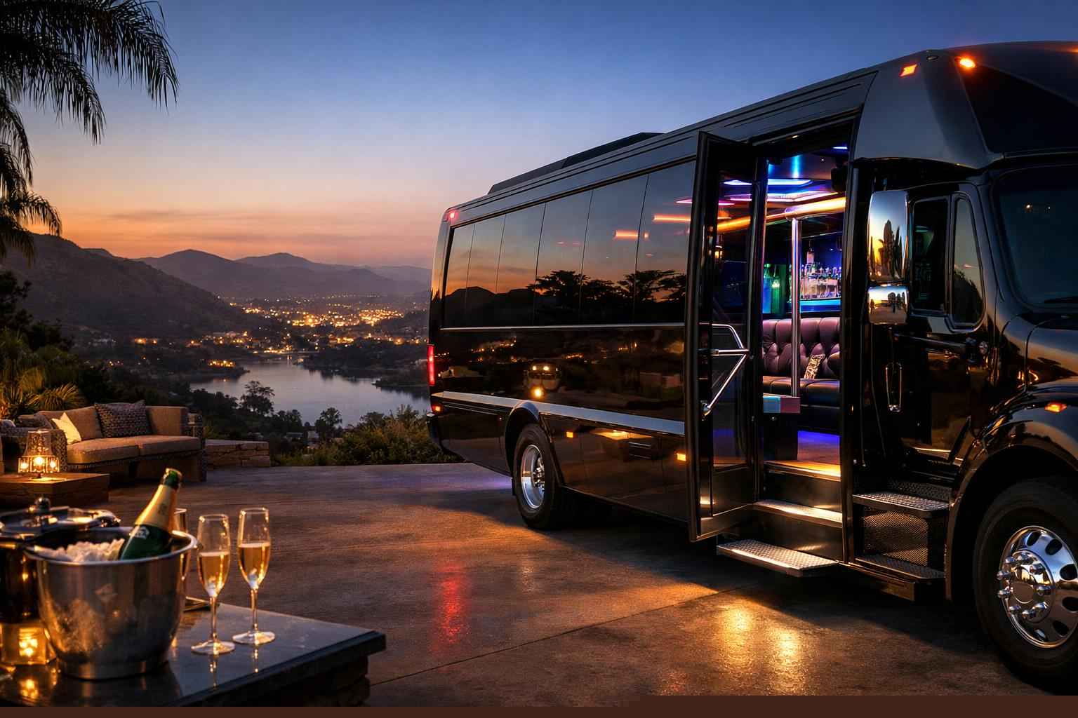 Party Bus Rental In Poway California Poway California Party Bus Rental
