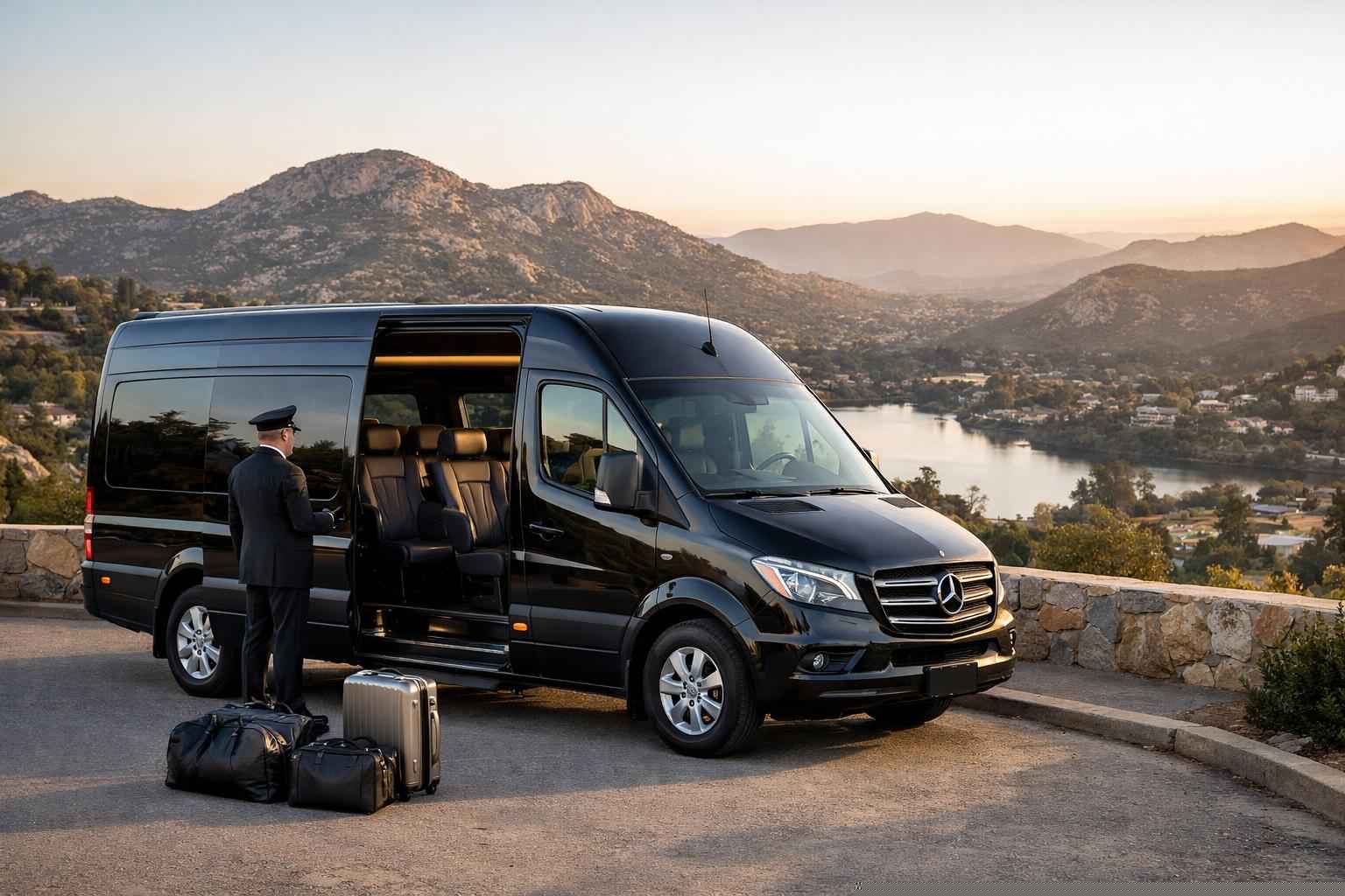 Poway California Passenger Van With Driver
