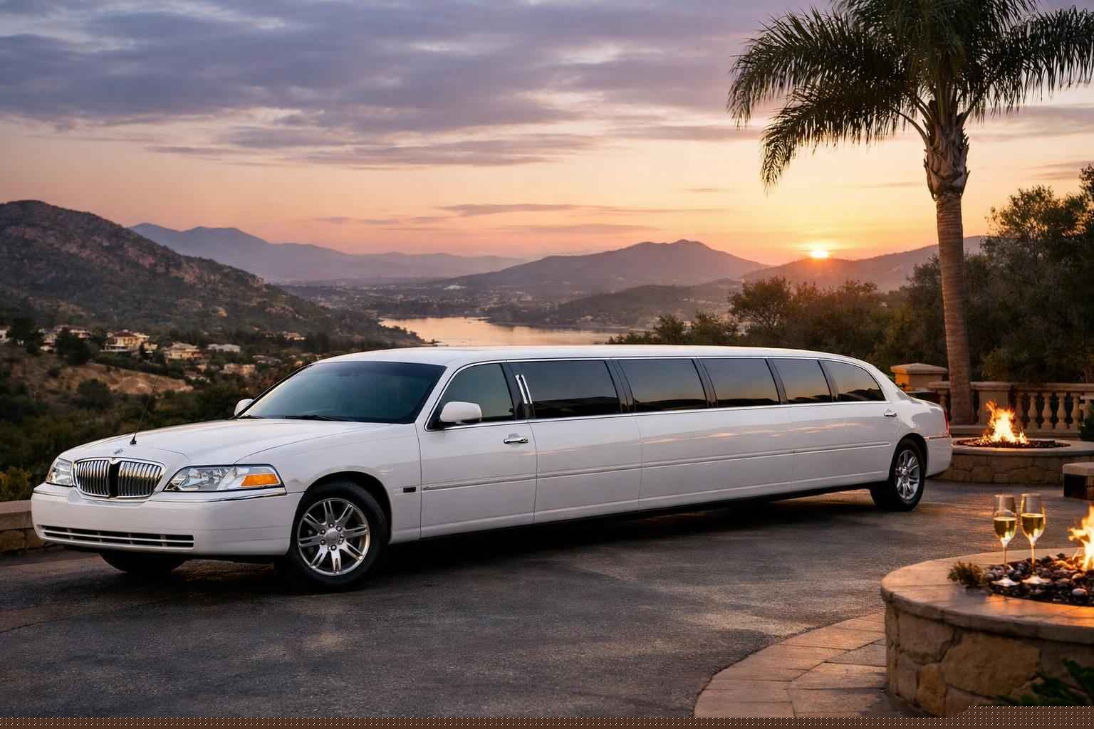 White Limo Rental In Poway California Poway California White Limo Rental
