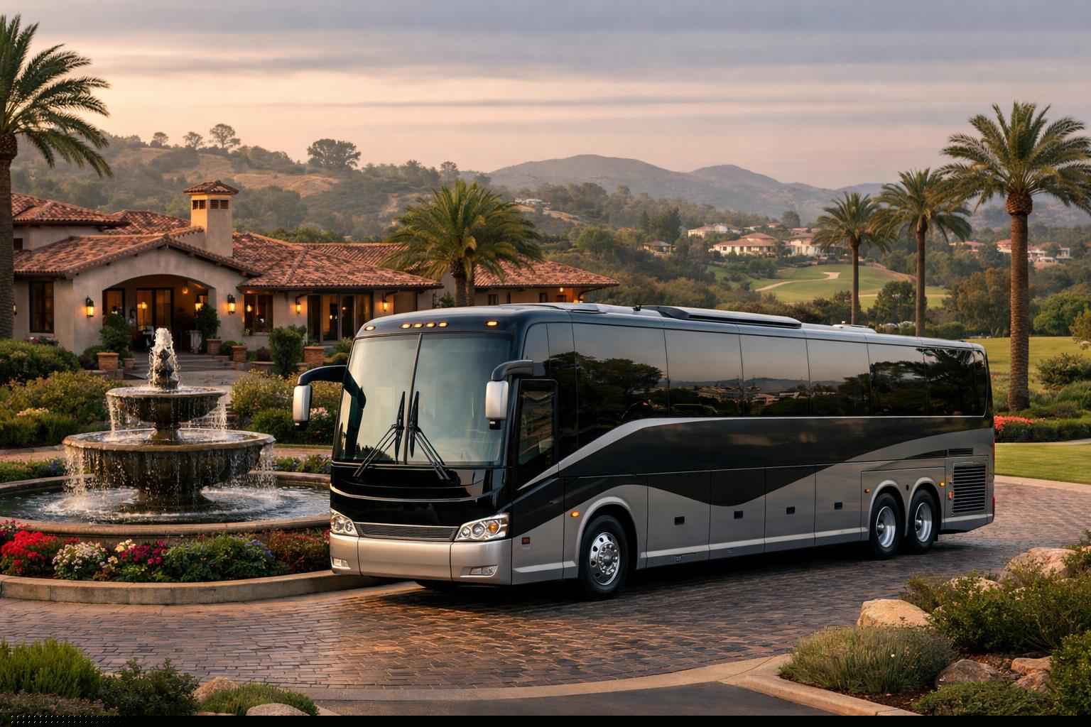 Charter Bus Rental In Rancho Santa Fe California Rancho Santa Fe California Charter Bus Service