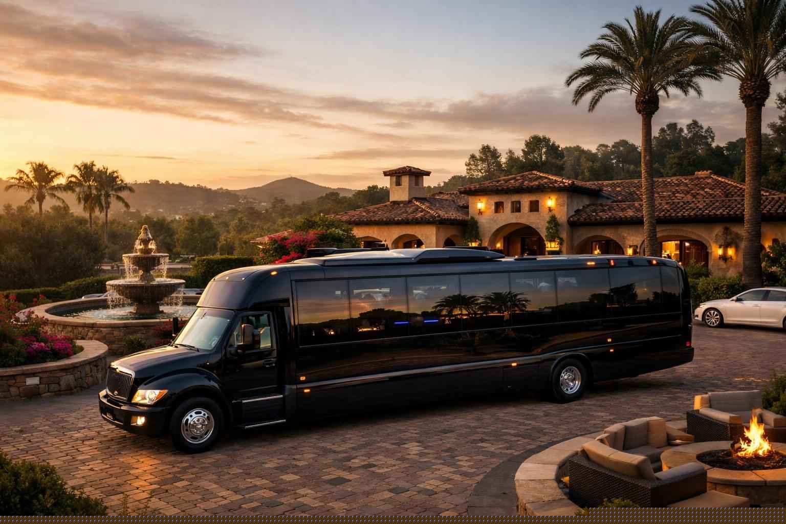 Limo Bus Rental In Rancho Santa Fe California Rancho Santa Fe California Limo Bus Service
