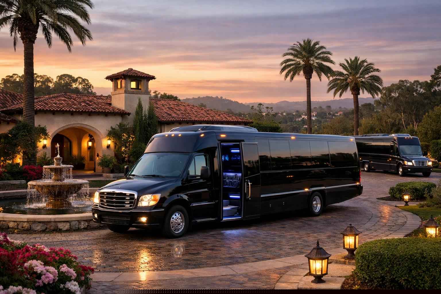 Limo Bus Rental In Rancho Santa Fe California Rancho Santa Fe California Limo Buses