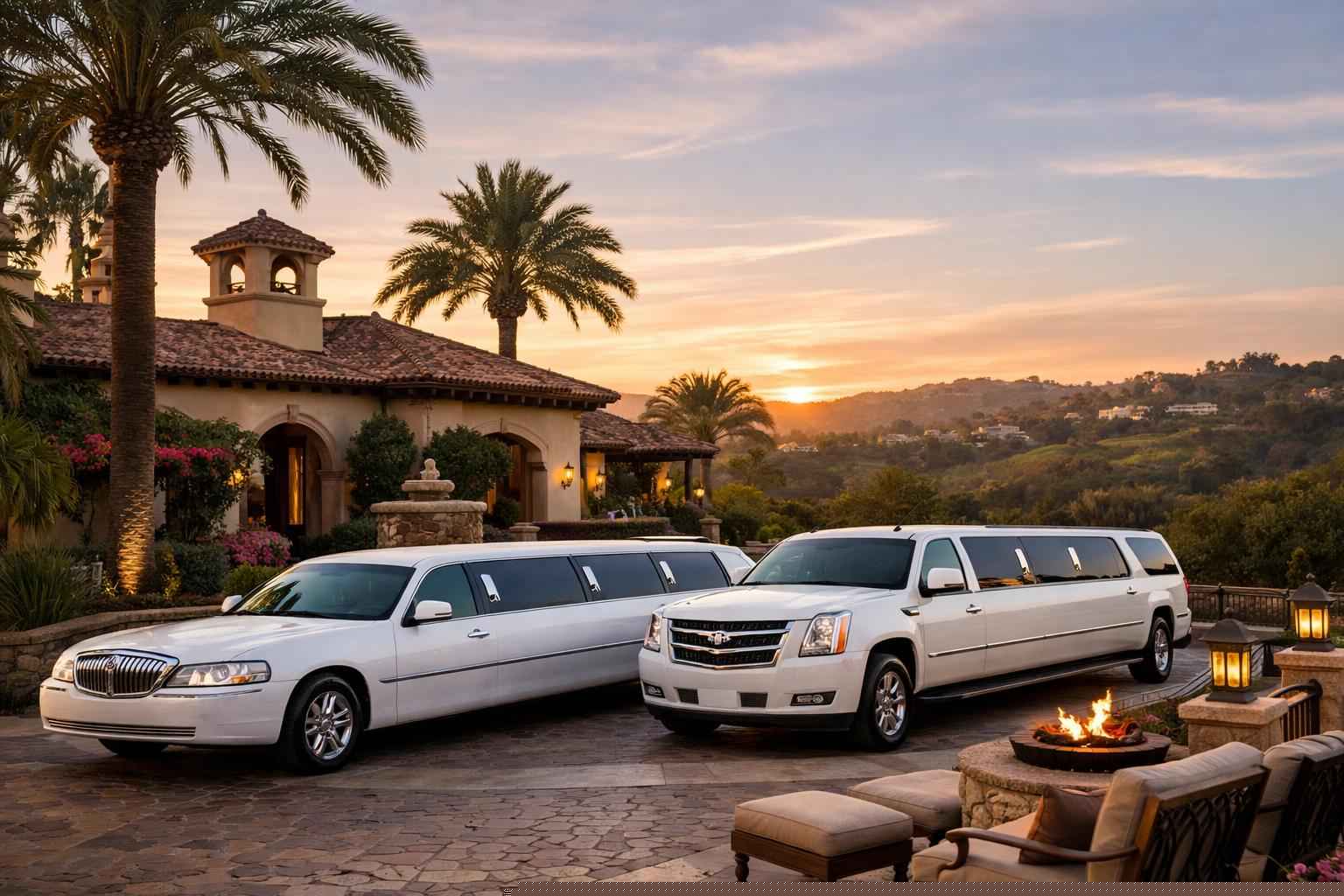 White Limo Rental In Rancho Santa Fe California Rancho Santa Fe California White Limos