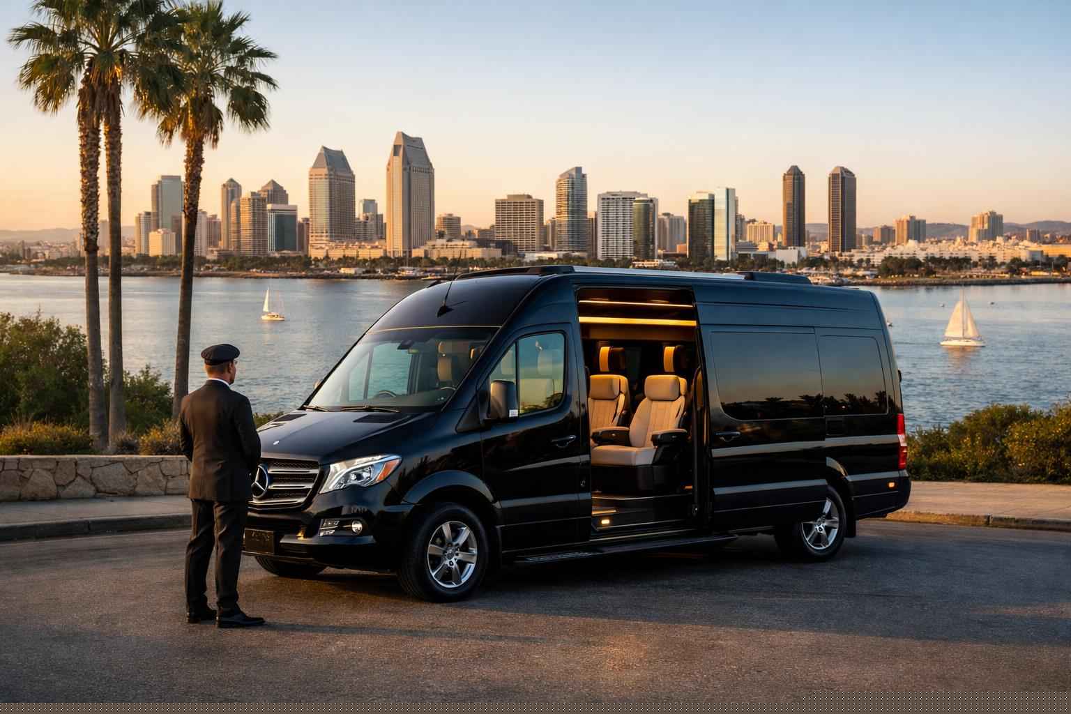 San Diego California Sprinter Van Rental With Driver