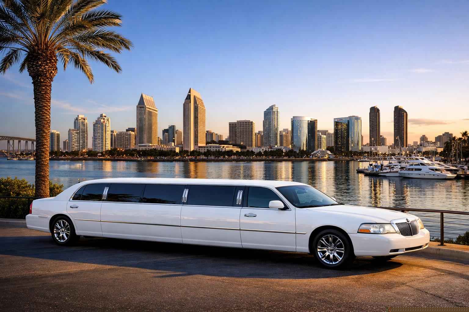 San Diego California White Limo Rental