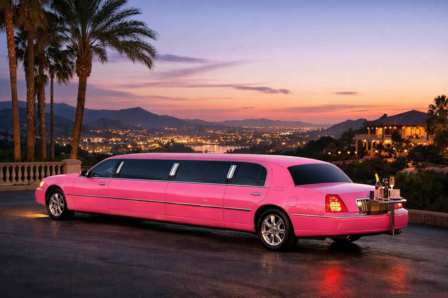 San Marcos California Pink Limo Rental