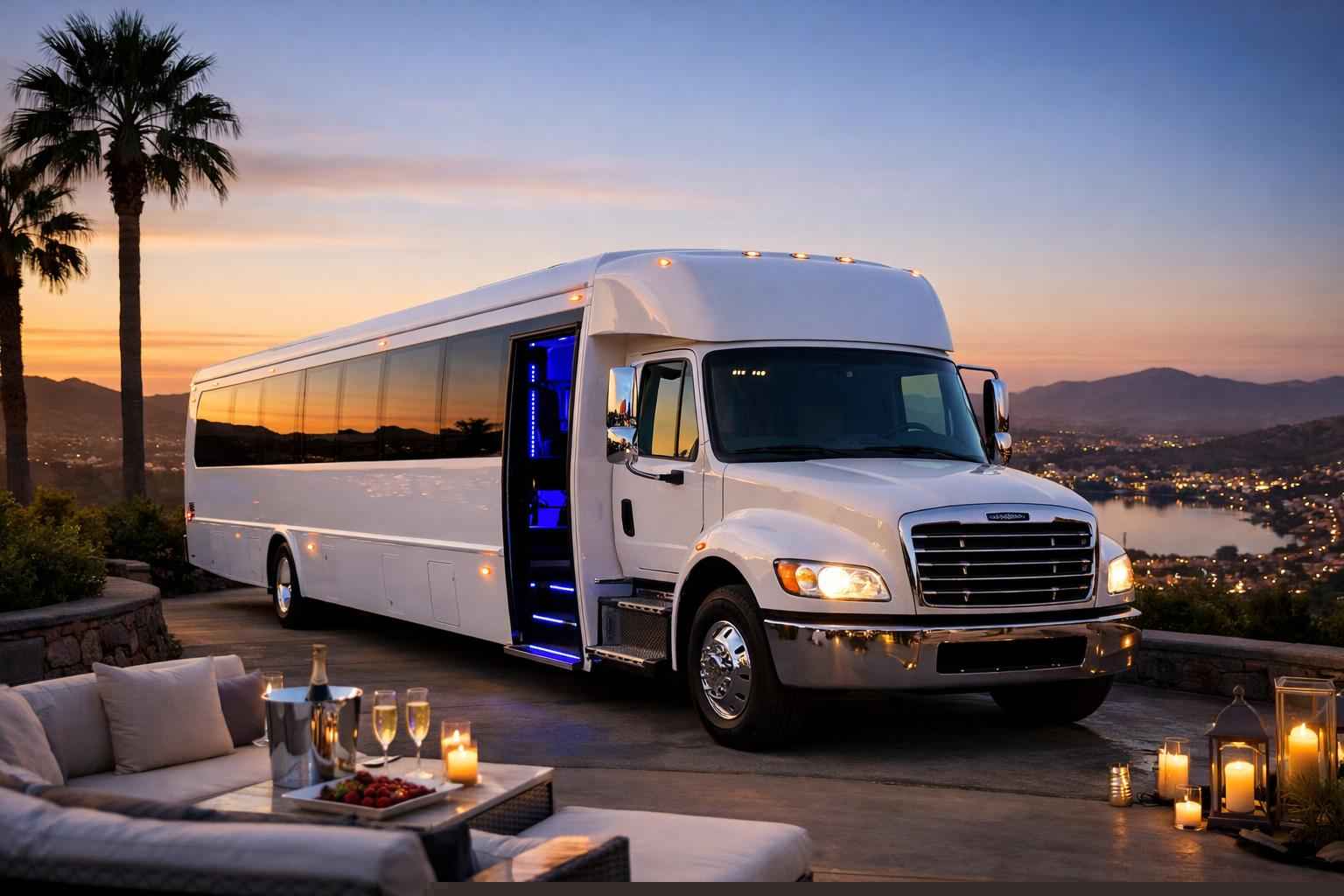 San Marcos California White Party Bus Rental