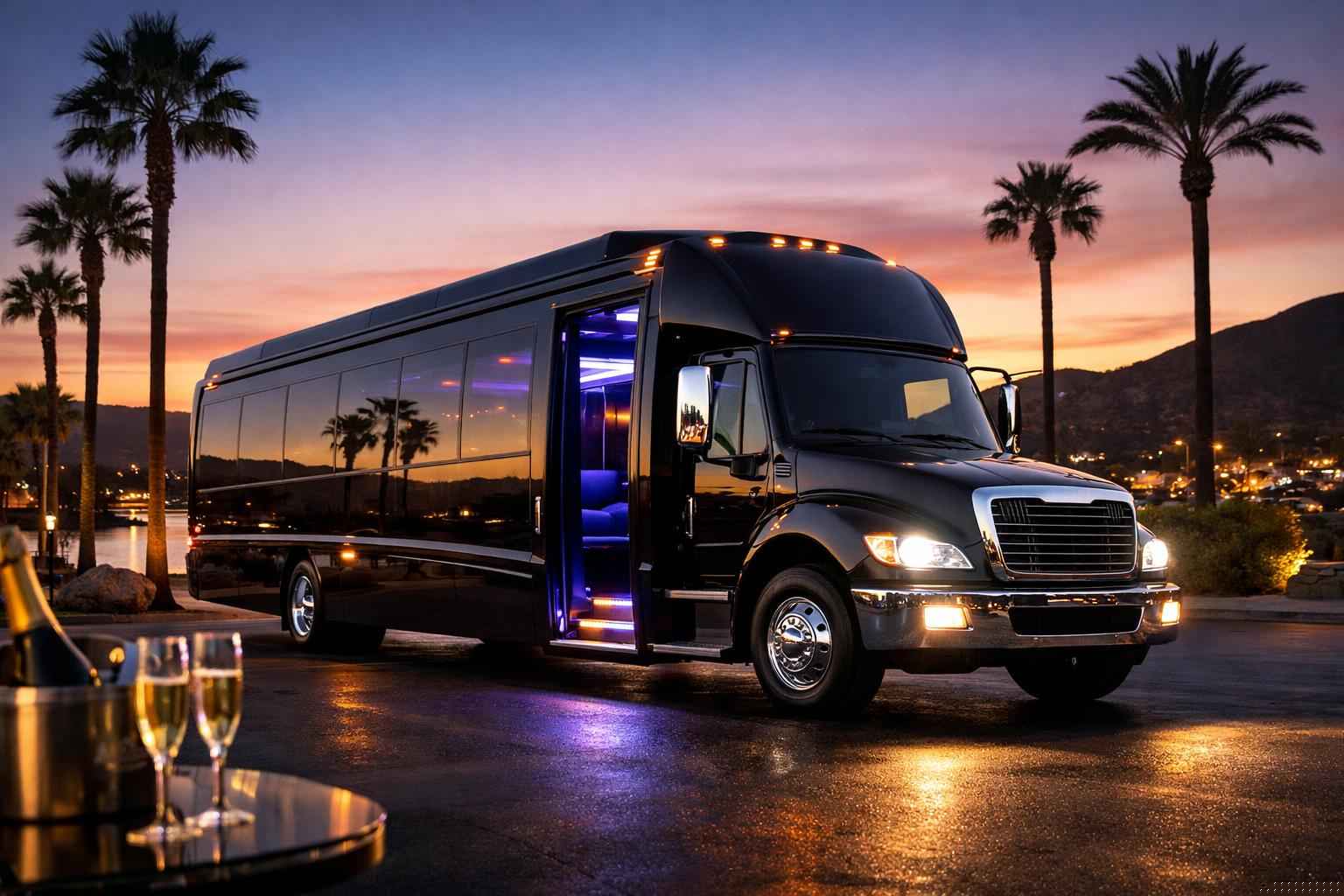 Santee California Black Party Bus Rental