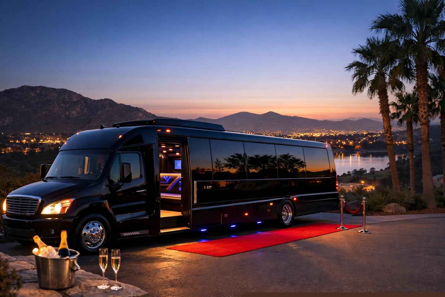 Santee California Limo Bus Rental