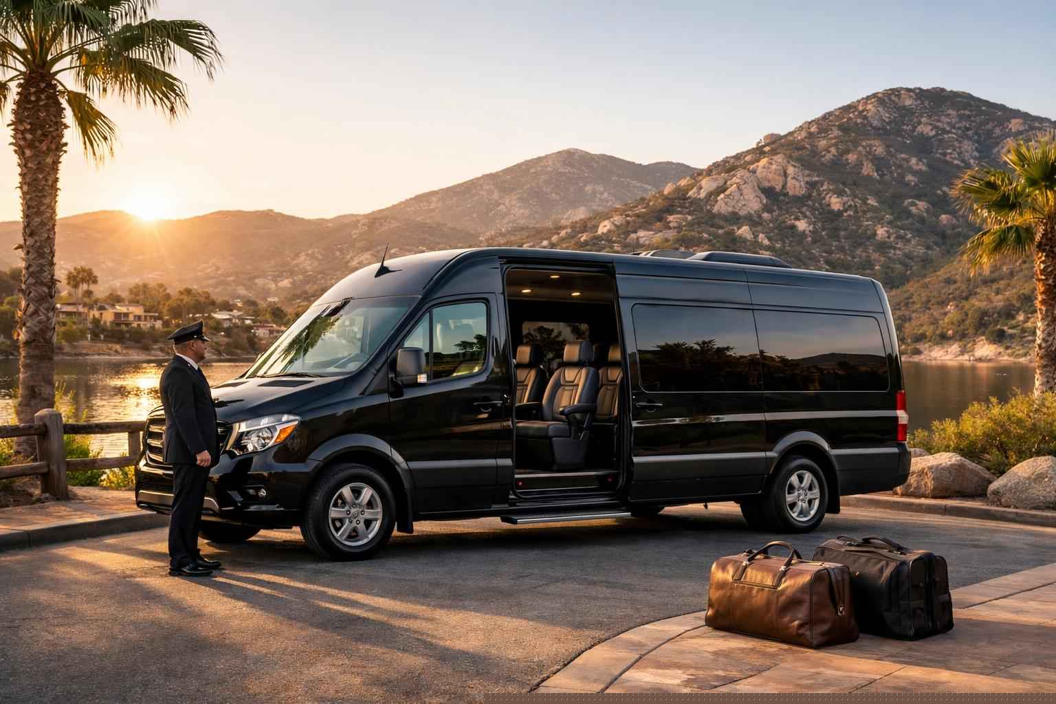 Santee California Passenger Van With Driver