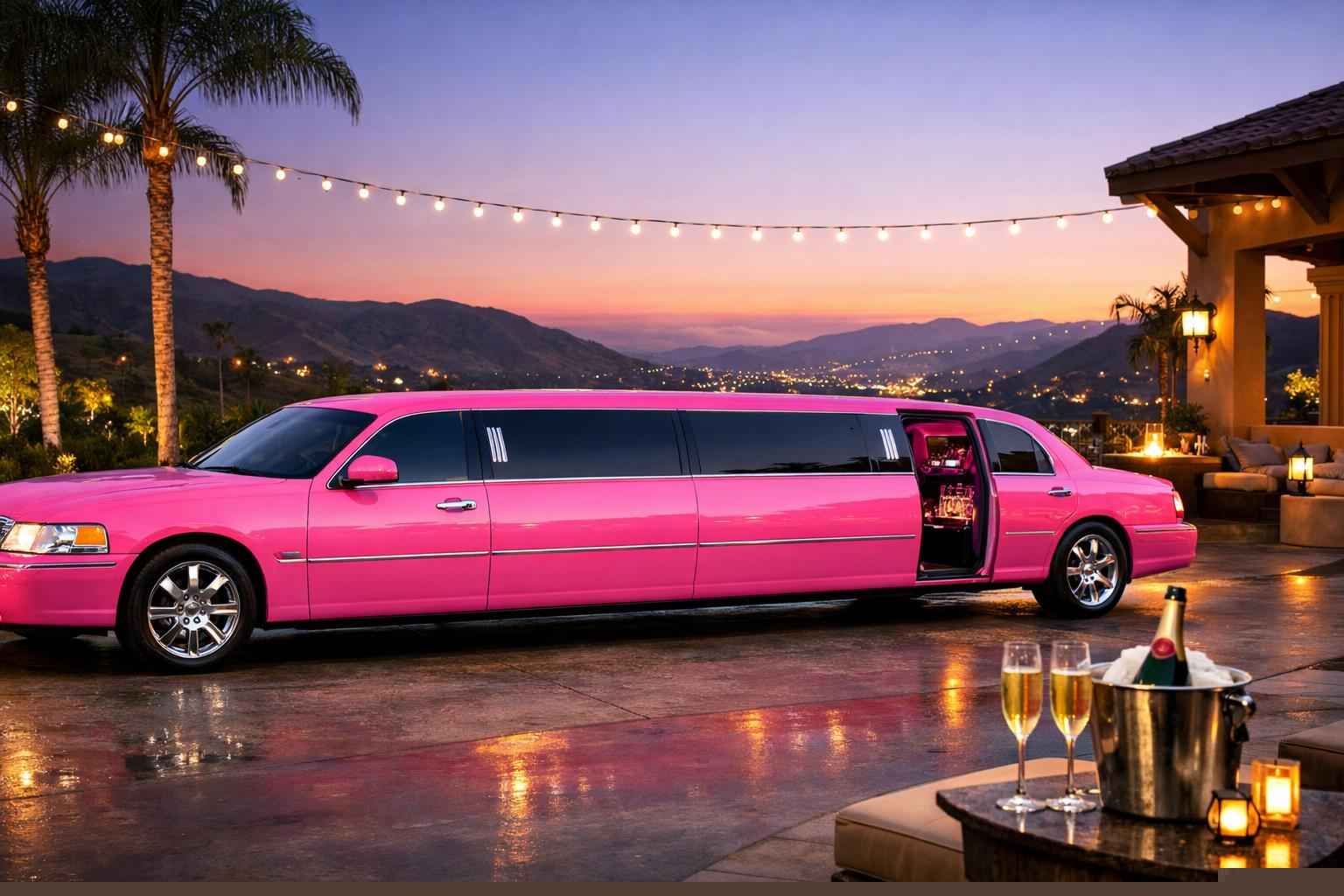 Santee California Pink Limo Rental