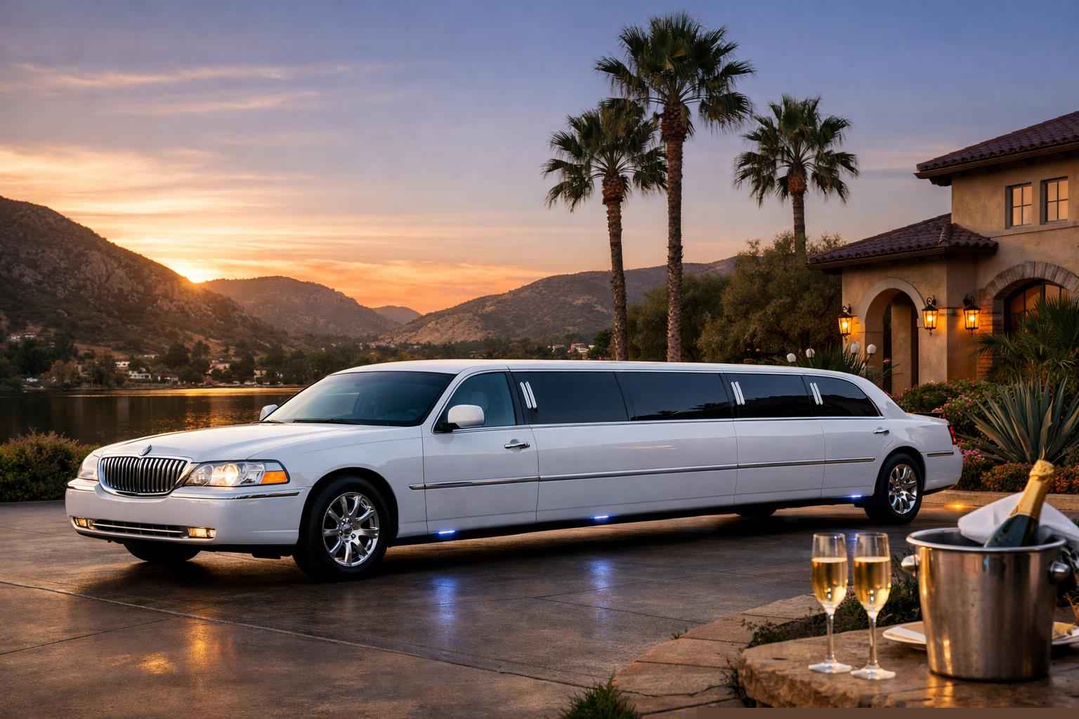 Santee California White Limo Rental