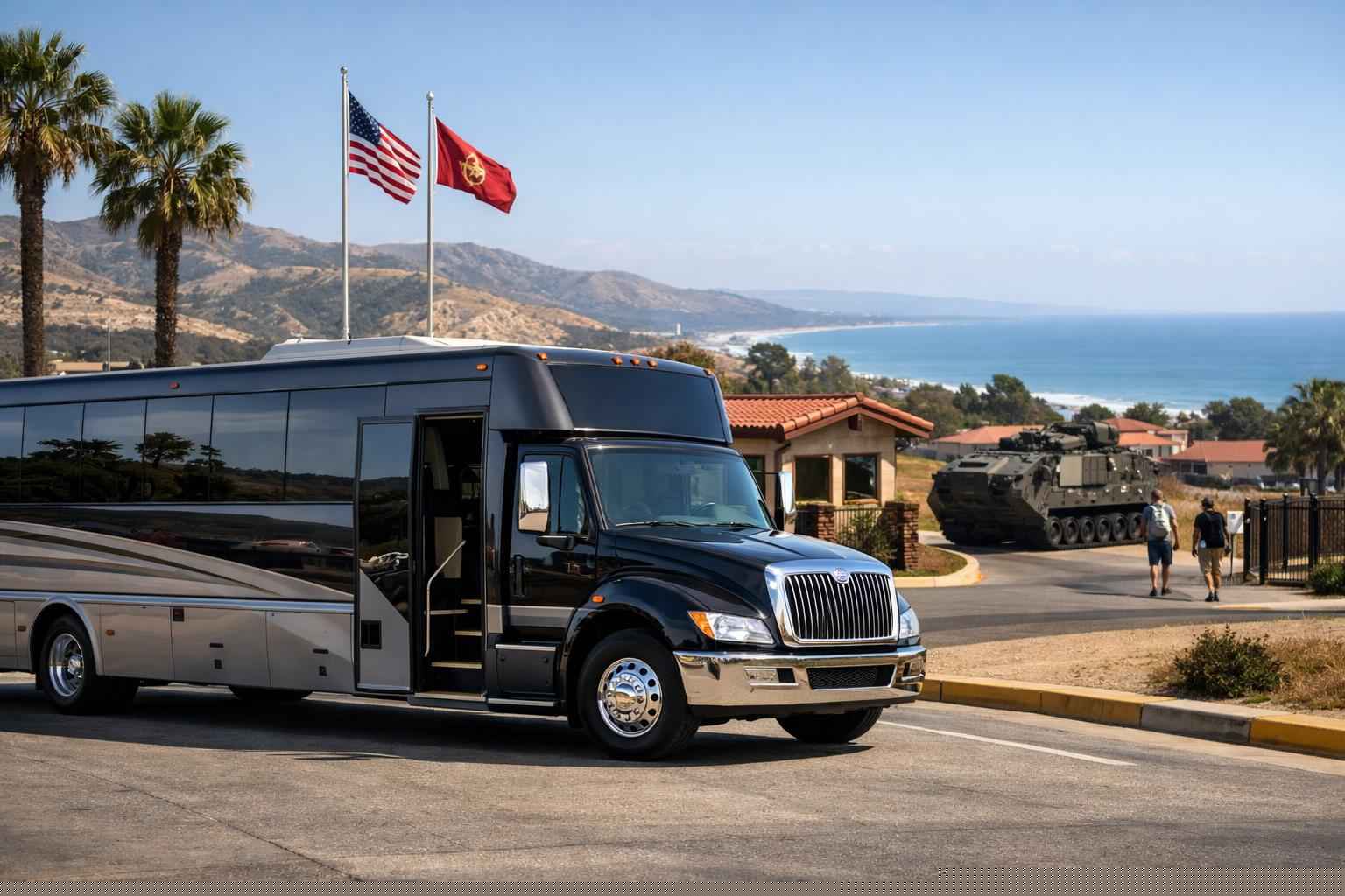 Shuttle Bus Rental Near Me Camp Pendleton South Ca