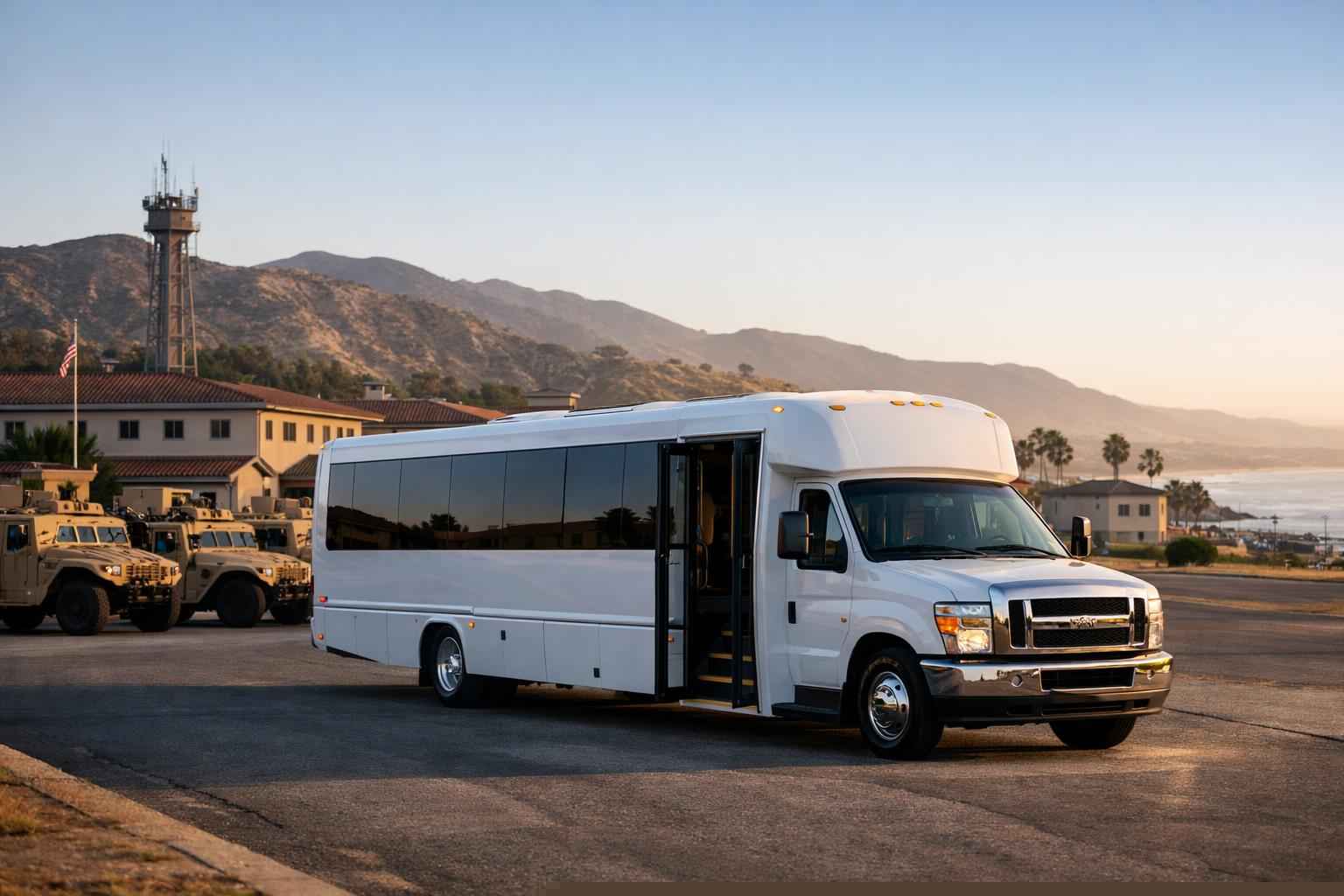 Shuttle Bus Rental Services In Camp Pendleton South California