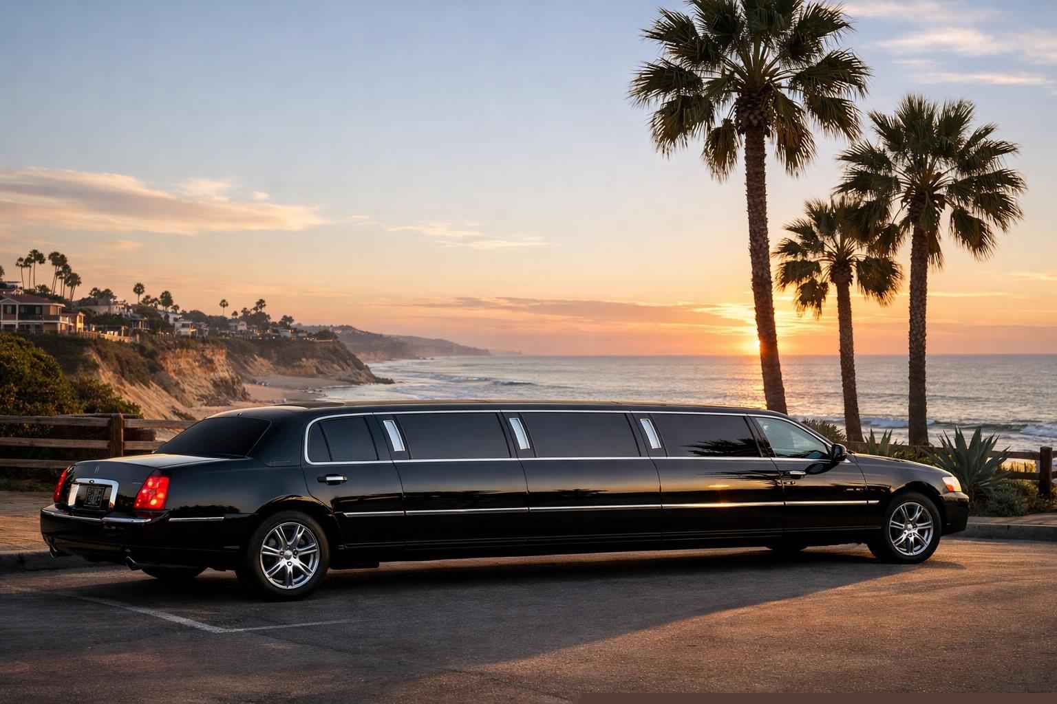 Solana Beach California Black Limo Rental