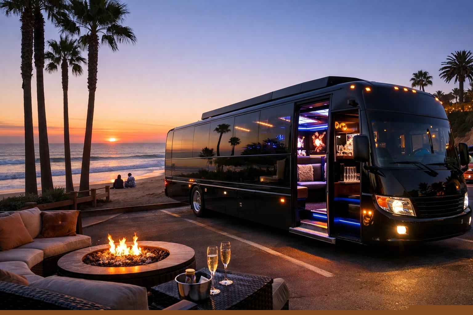 Party Bus Rental In Solana Beach California Solana Beach California Party Bus Rental
