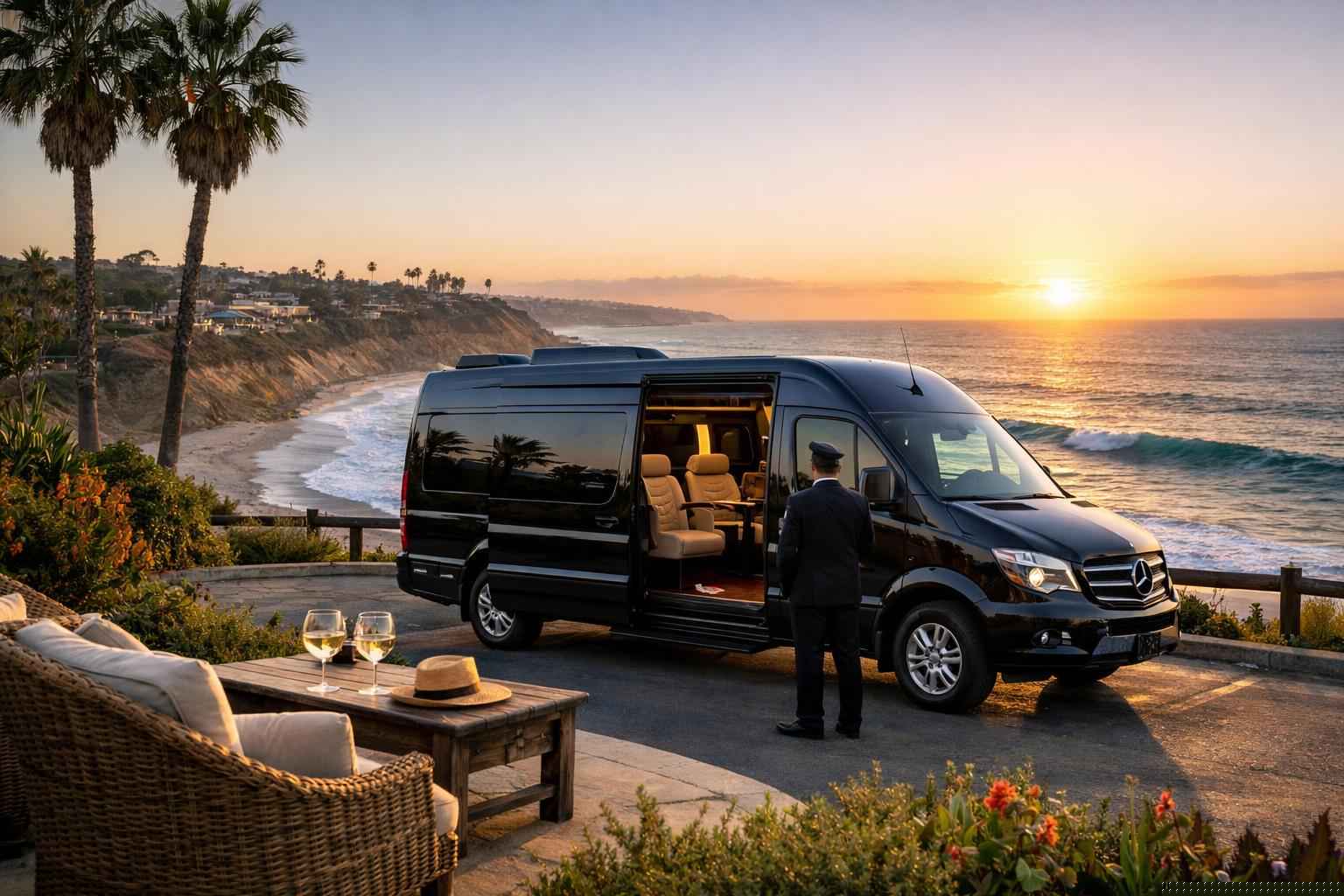 Solana Beach California Sprinter Van Rental With Driver
