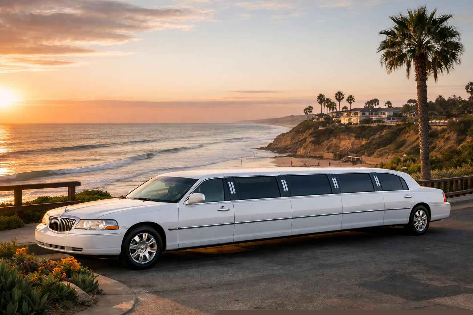 White Limo Rental In Solana Beach California Solana Beach California White Limo Rental