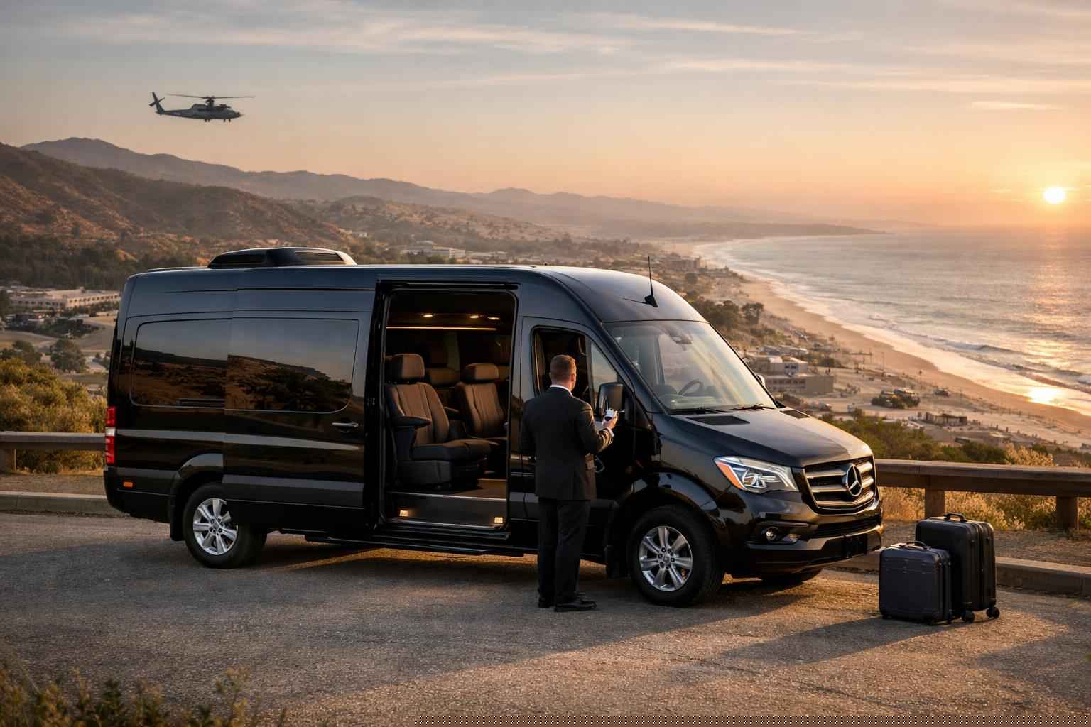 Sprinter Van Rental Services With Driver In Camp Pendleton South California
