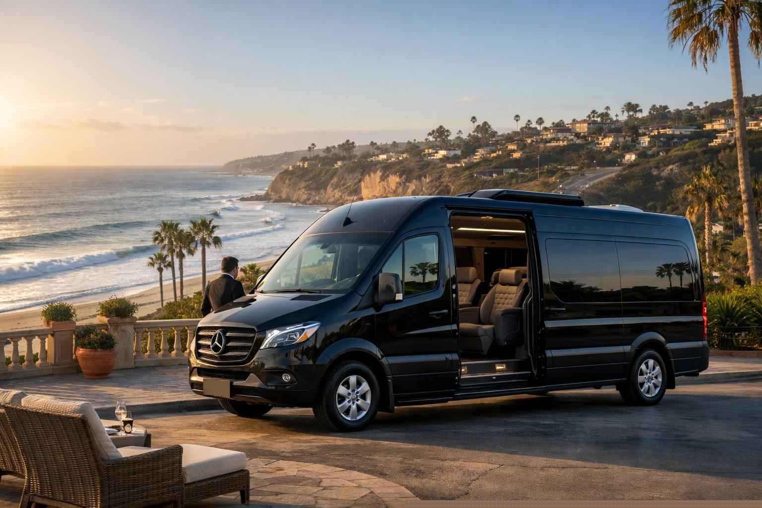 Sprinter Van Rental With Driver Services In Del Mar California