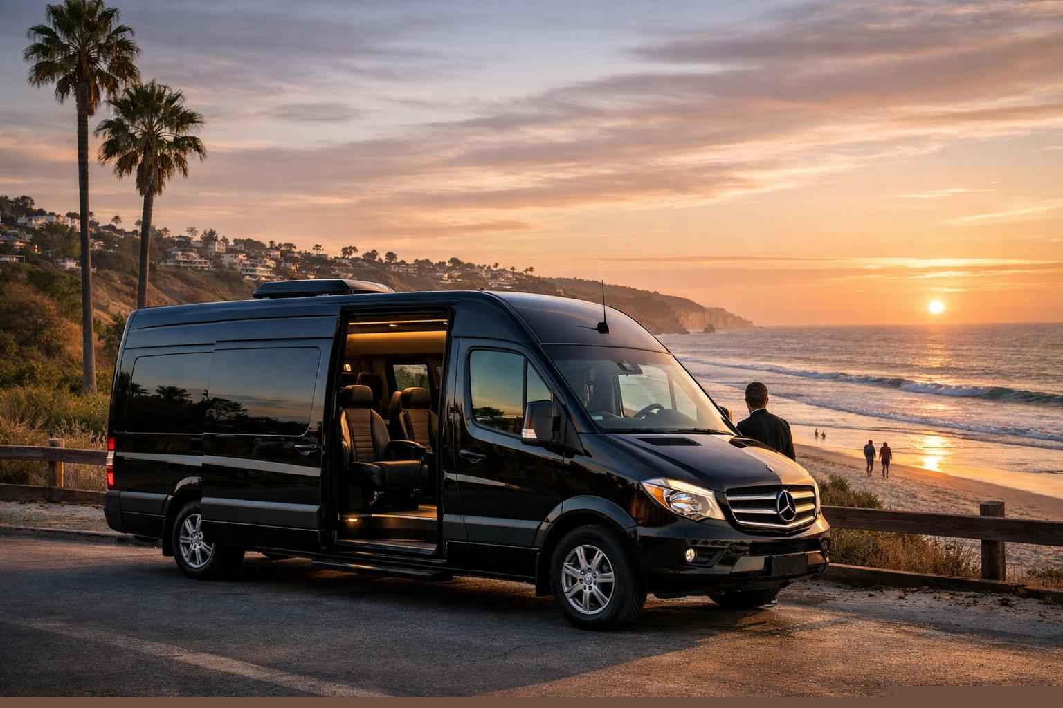 Sprinter Van Rental With Driver Services In Solana Beach California