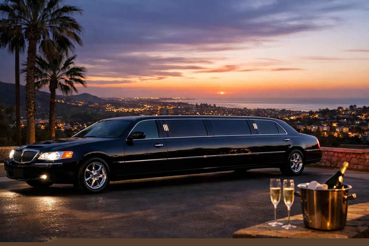 Vista California Black Limo Rental