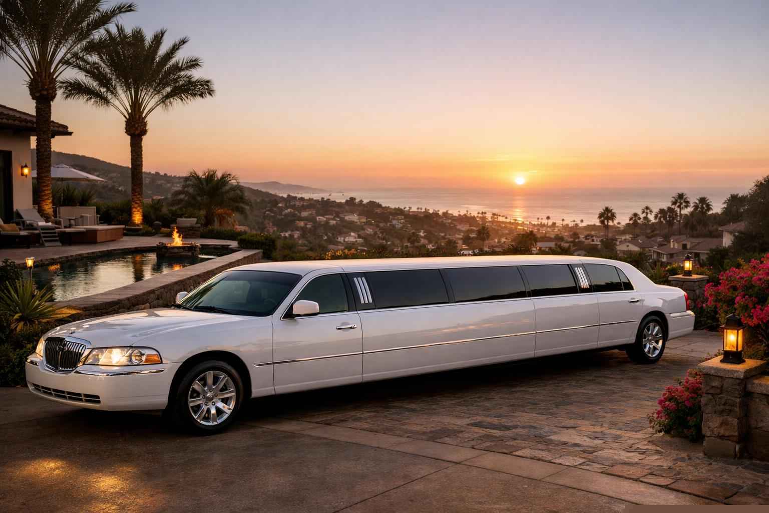 Vista California White Limo Rental