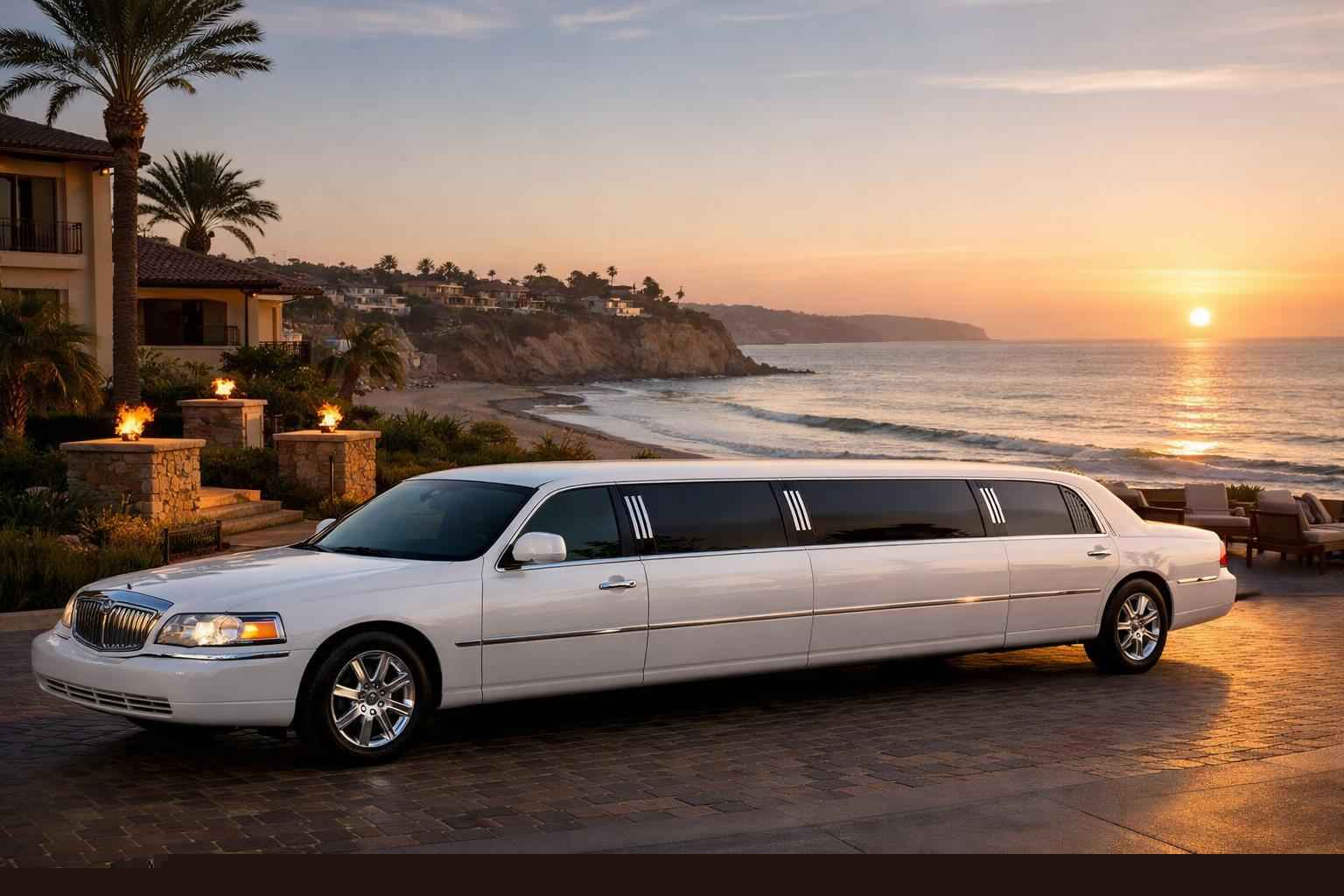 White Limo Rental Near Me Del Mar Ca