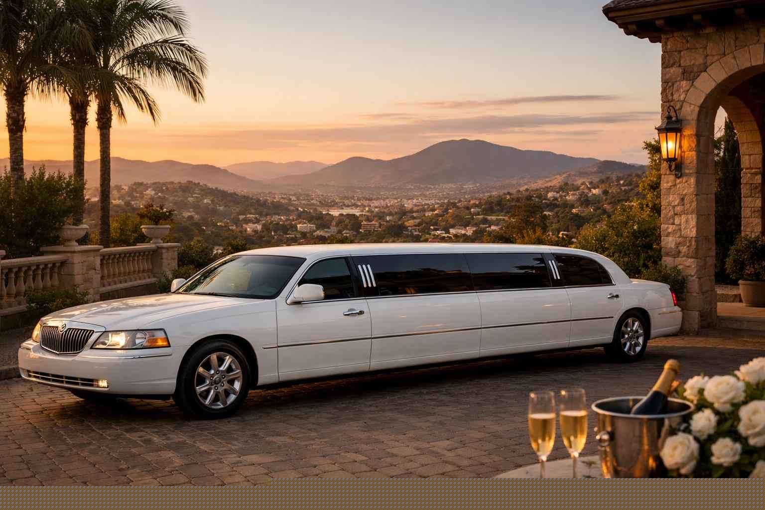 White Limo Rental Near Me Escondido Ca