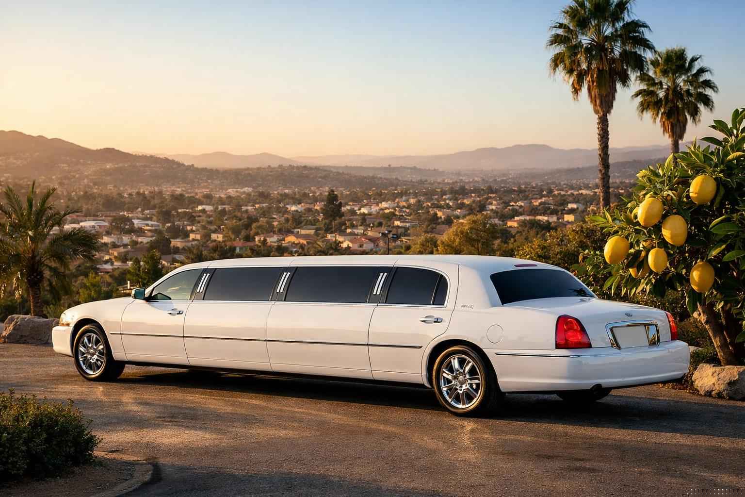 White Limo Rental Near Me Lemon Grove Ca