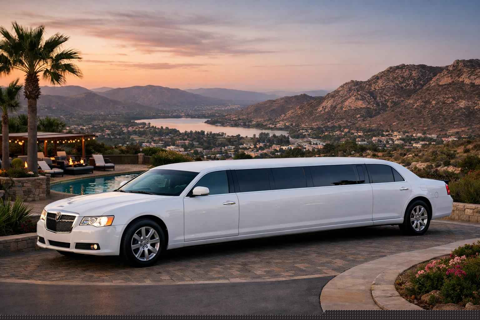 White Limo Rental Near Me Santee Ca