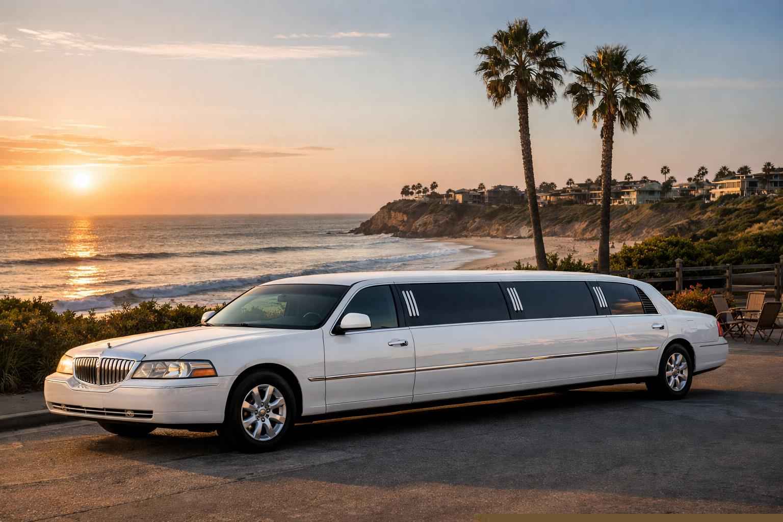 White Limo Rental In Solana Beach California White Limo Rental Near Me Solana Beach Ca