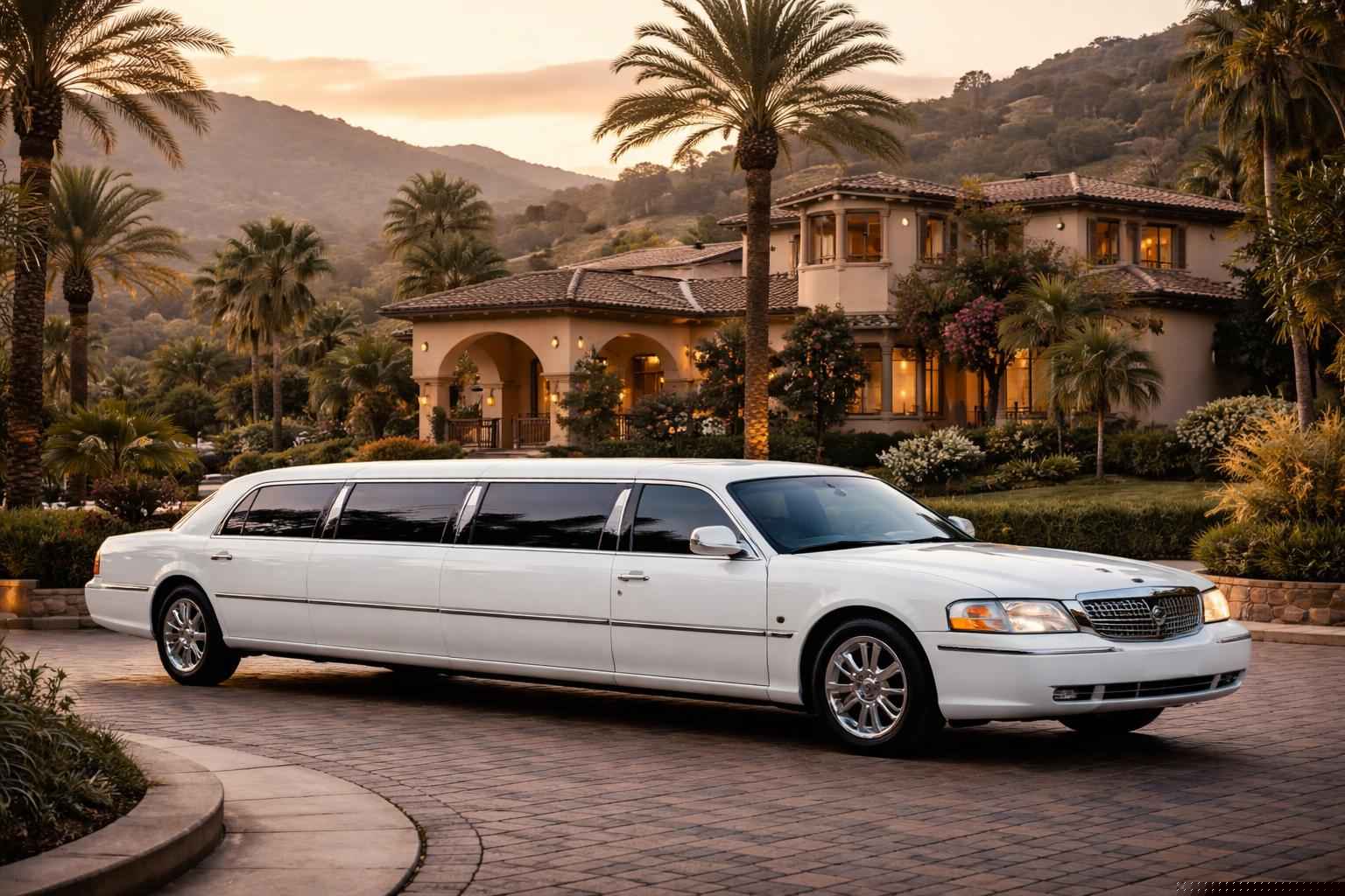 White Limo Rental Services In Alpine California