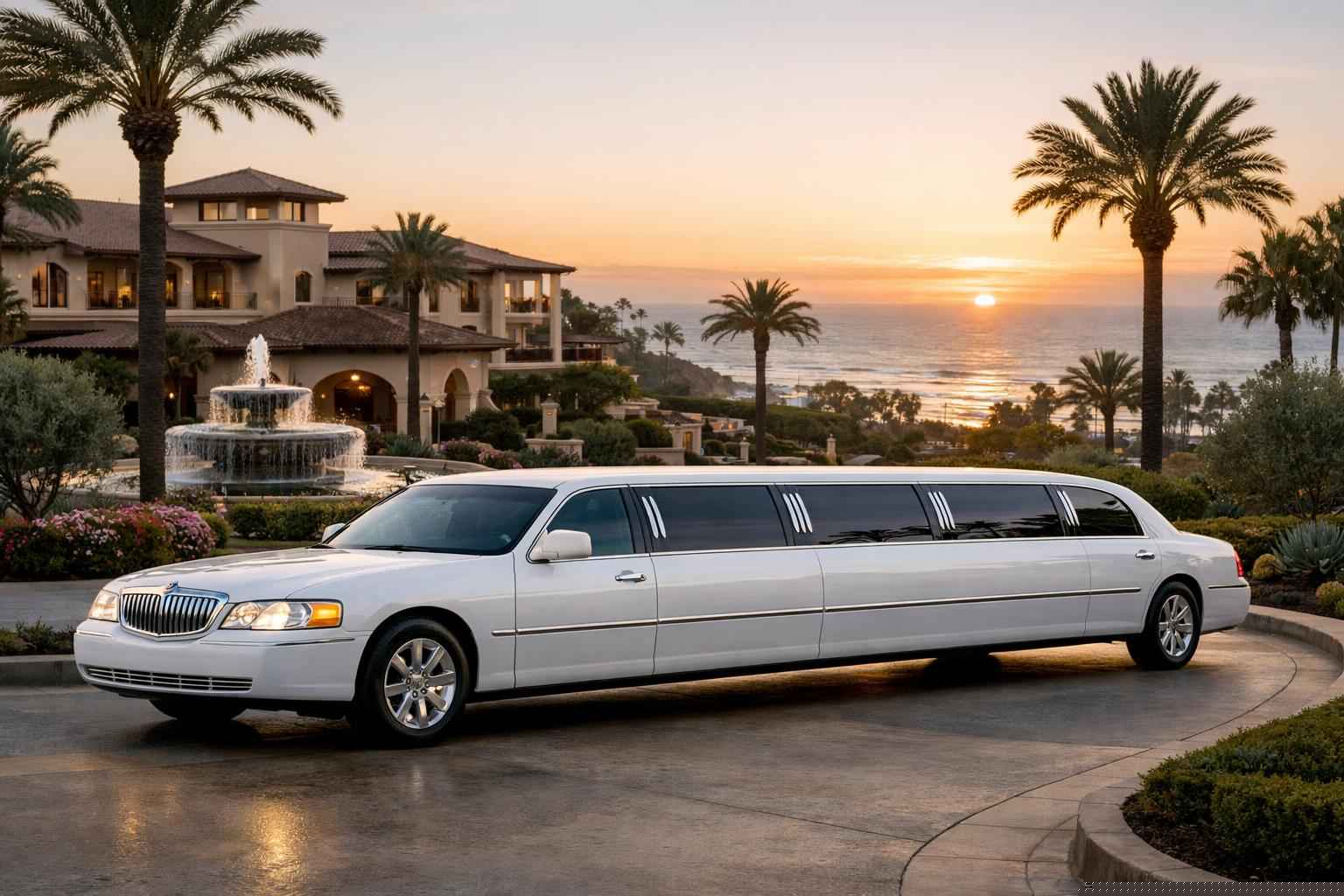 White Limo Rental Services In Carlsbad California