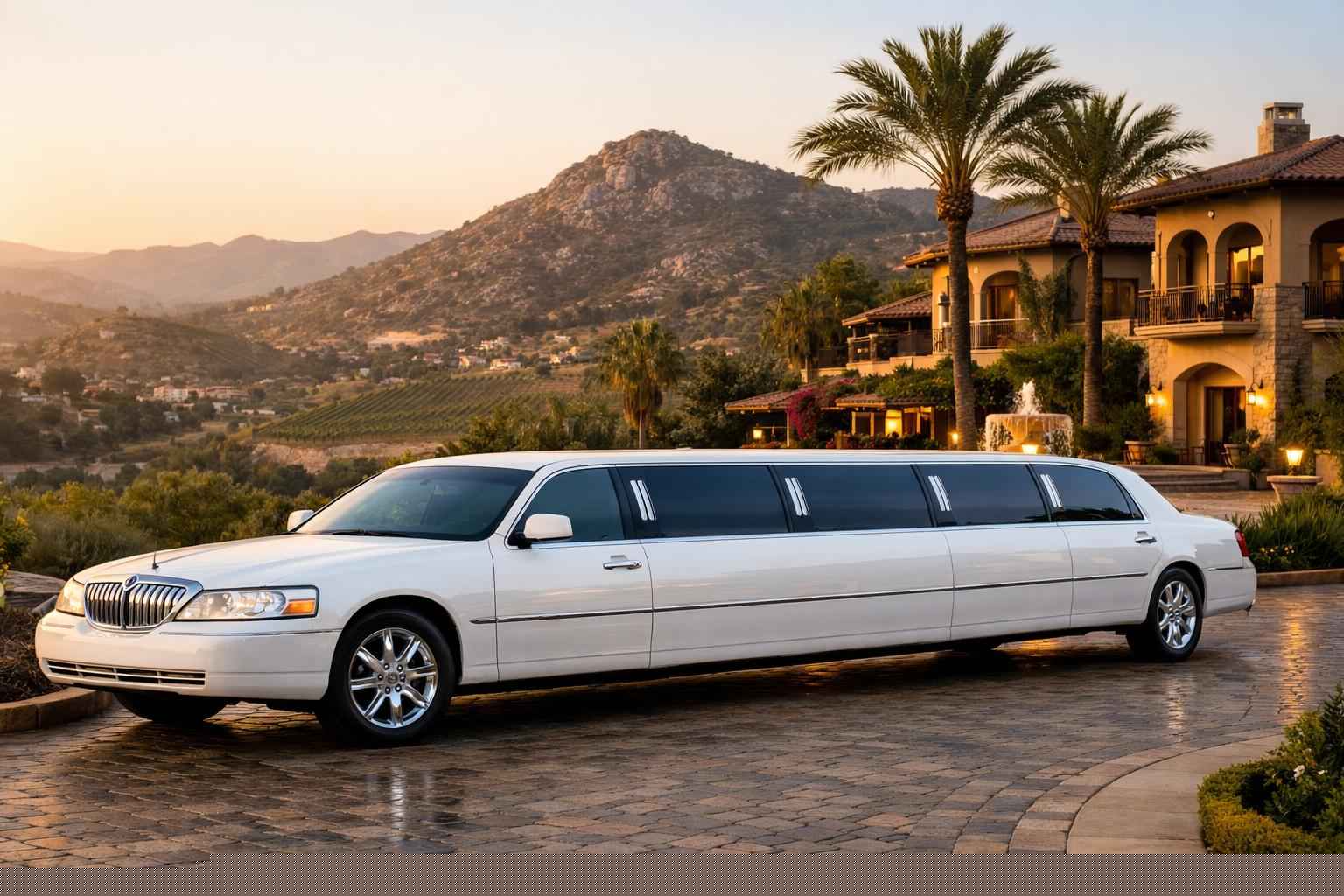 White Limo Rental Services In Escondido California