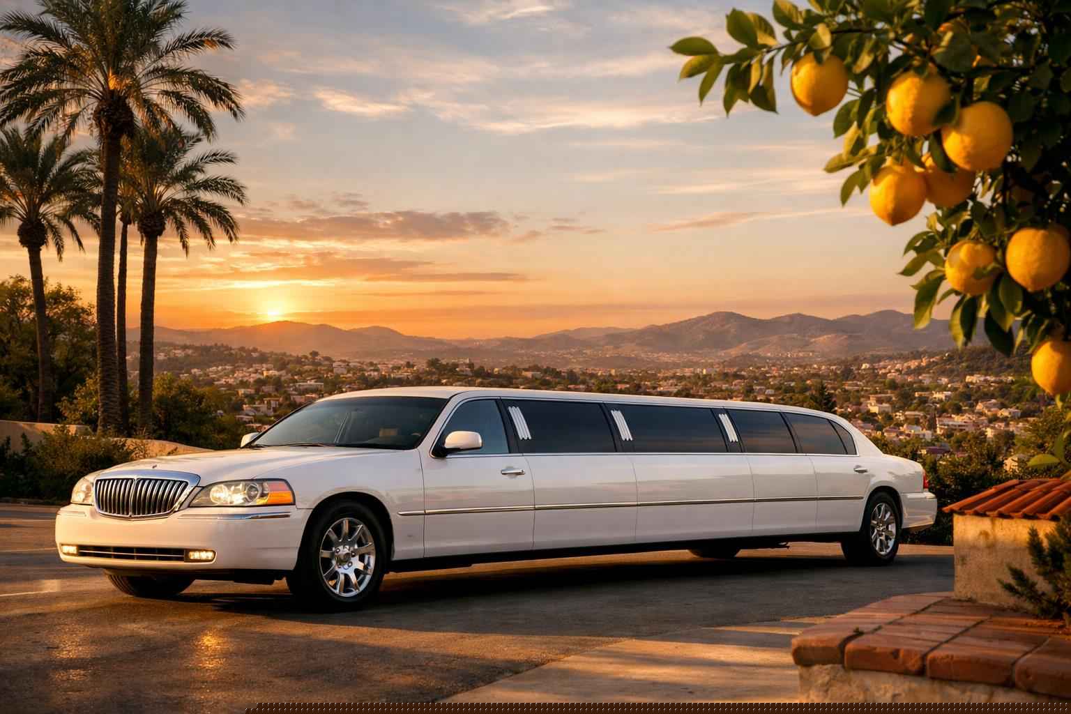 White Limo Rental Services In Lemon Grove California
