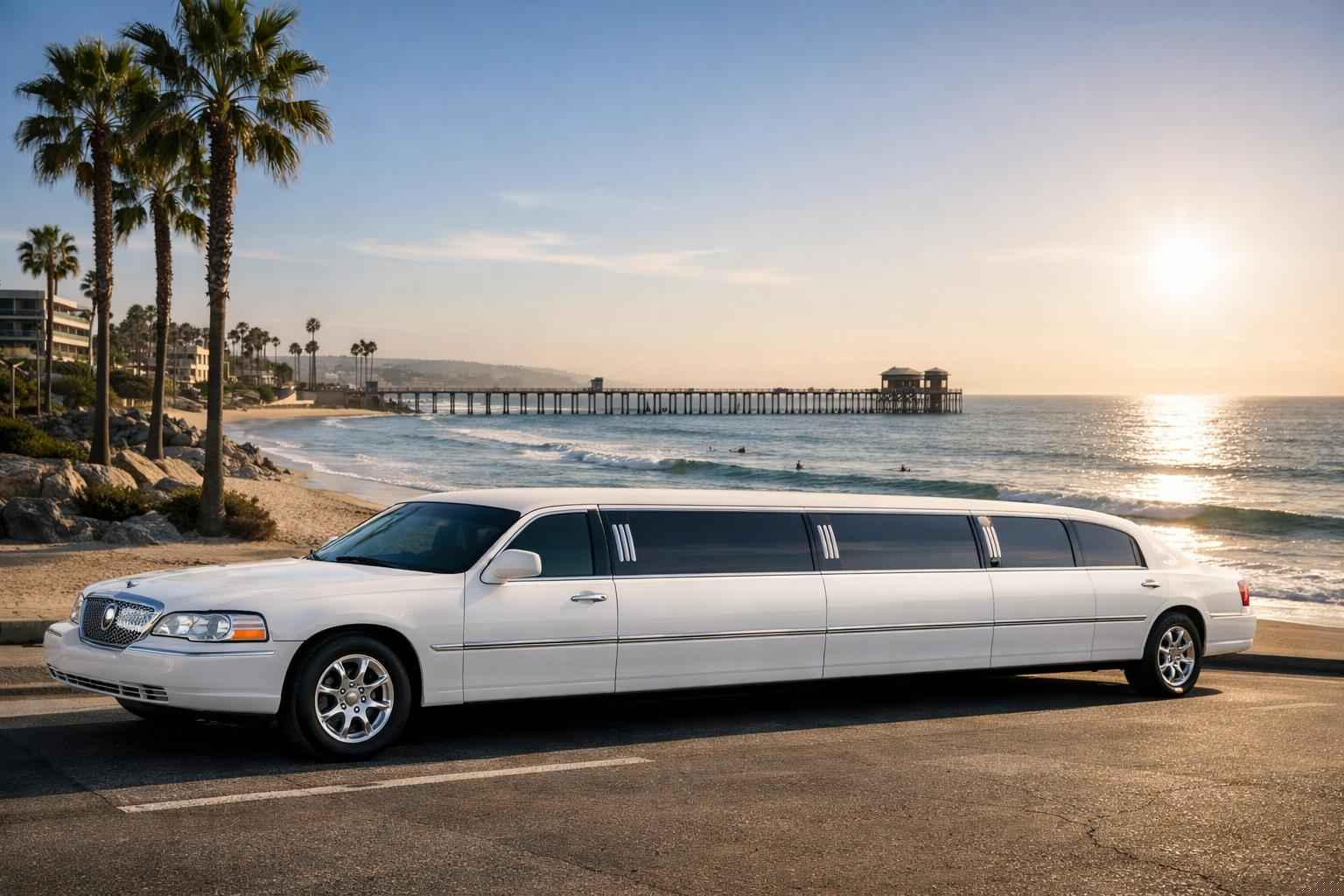 White Limo Rental Services In Oceanside California