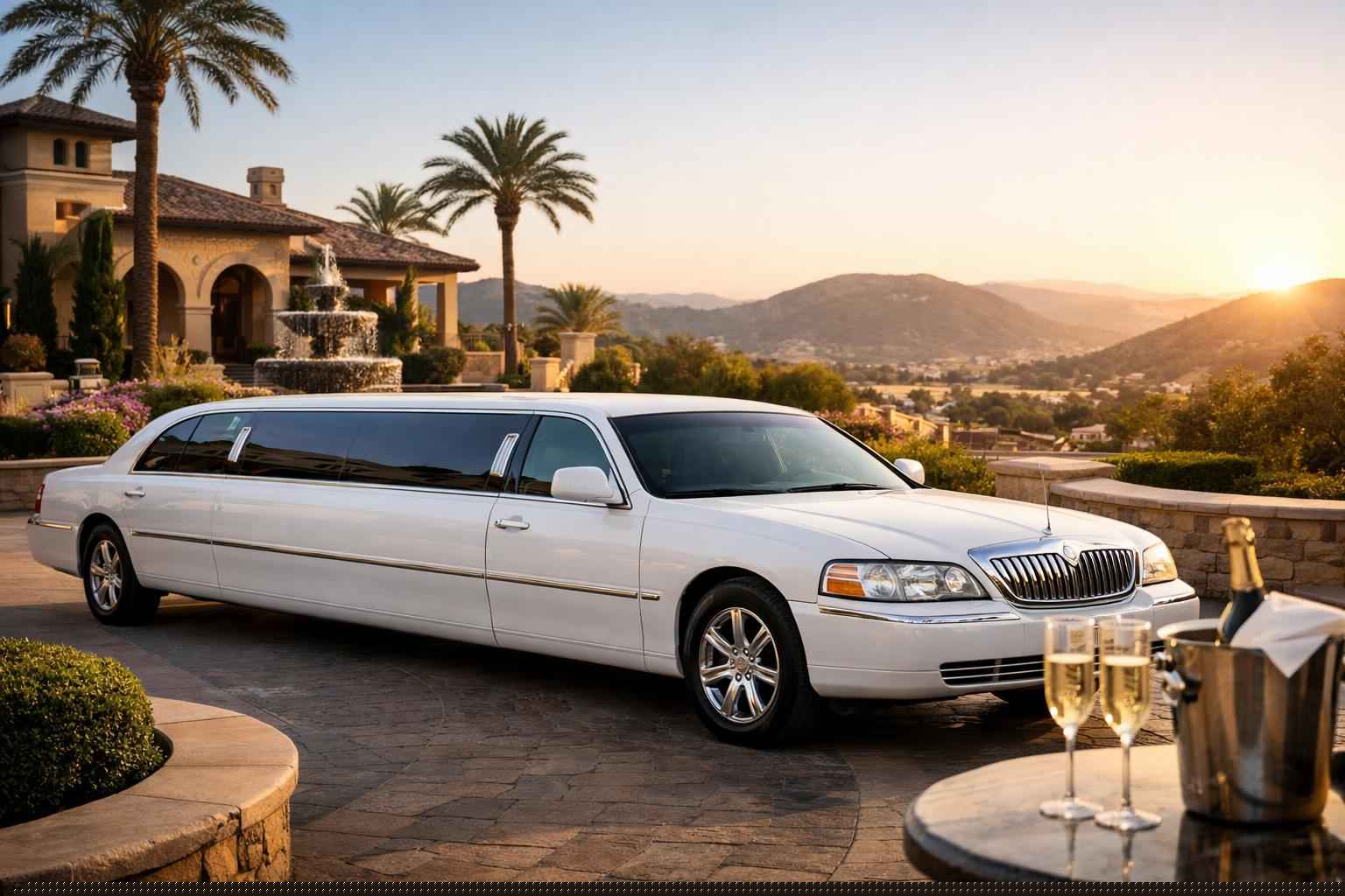 White Limo Rental In Poway California White Limo Rental Services In Poway California