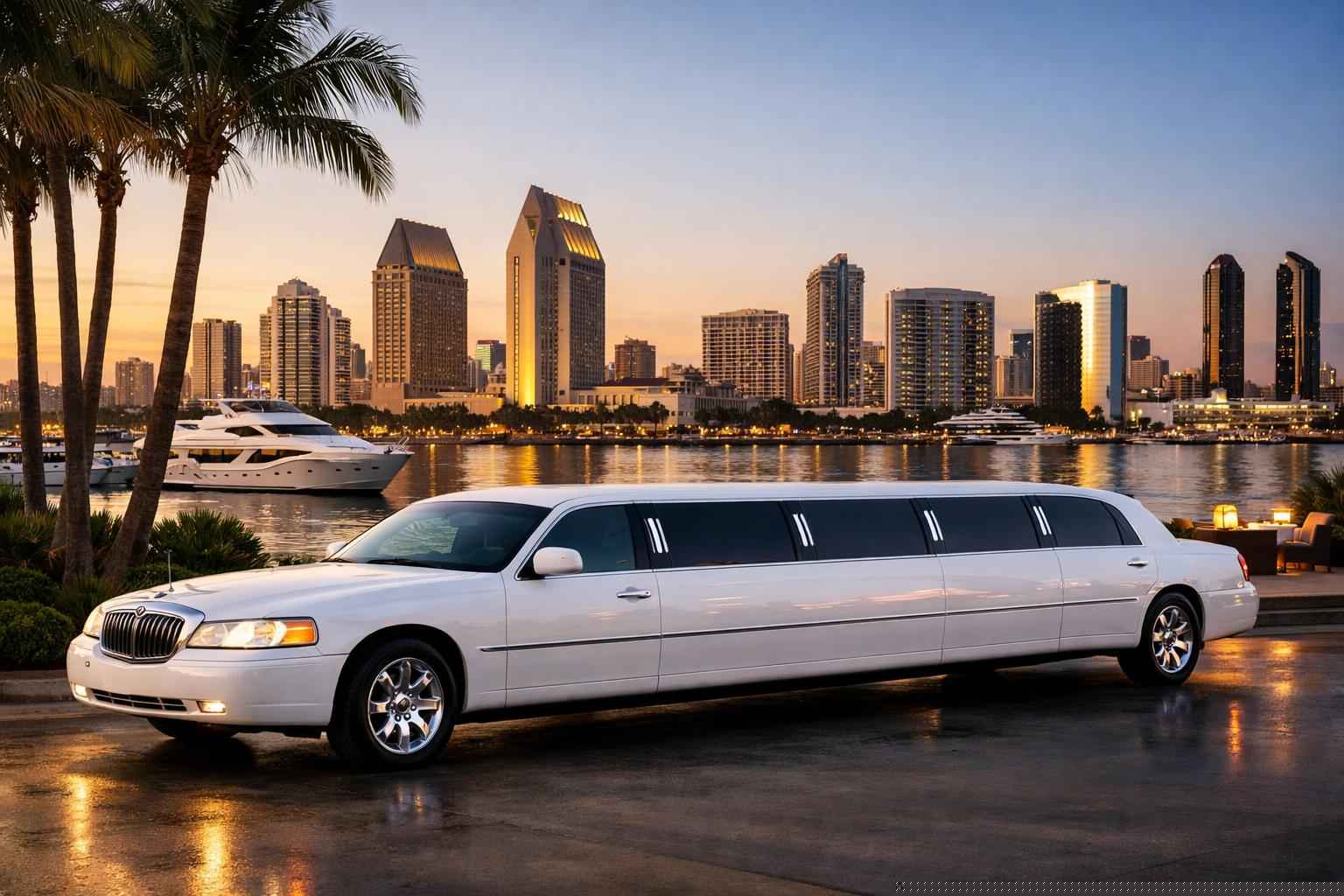 White Limo Rental Services In San Diego California