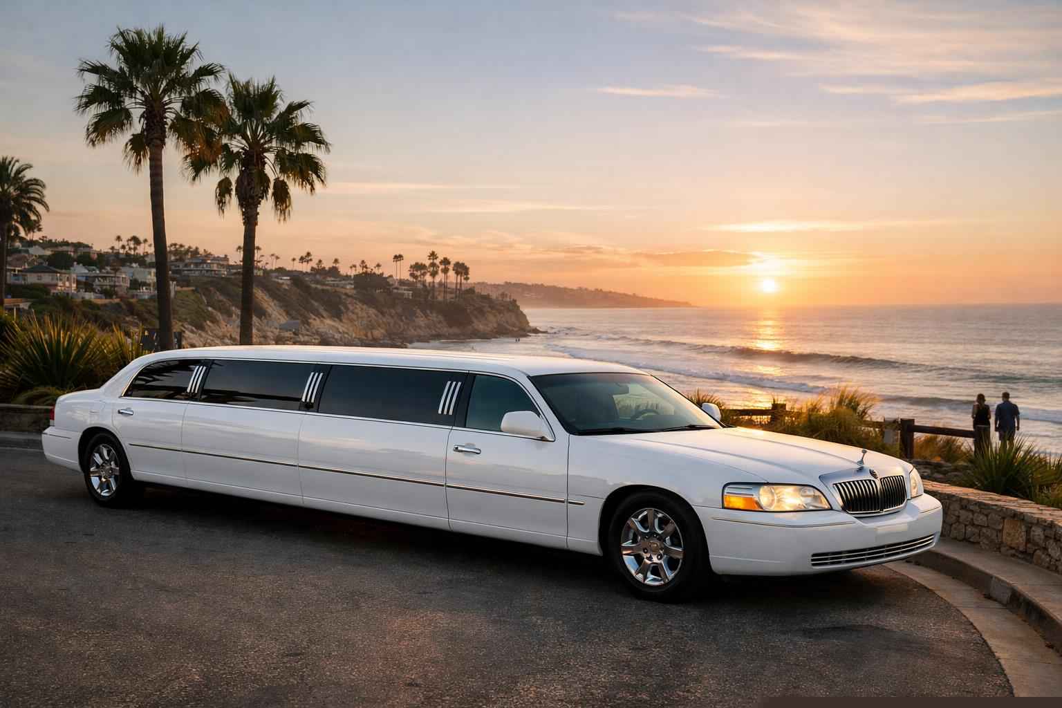 White Limo Rental In Solana Beach California White Limo Rental Services In Solana Beach California