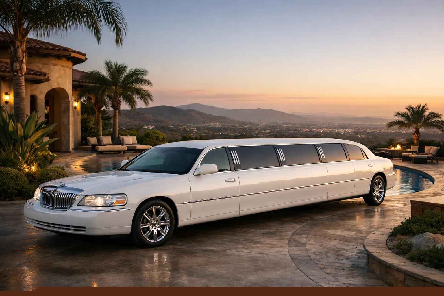 White Limo Rental Services In Vista California