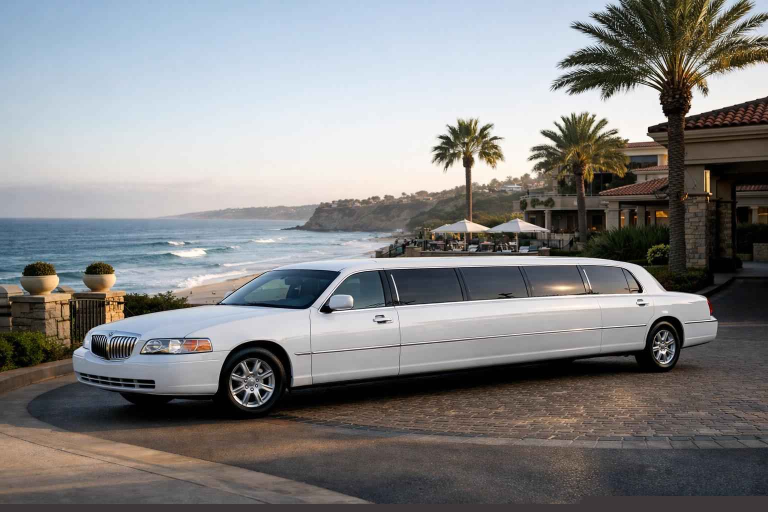 White Limo Service Del Mar Ca