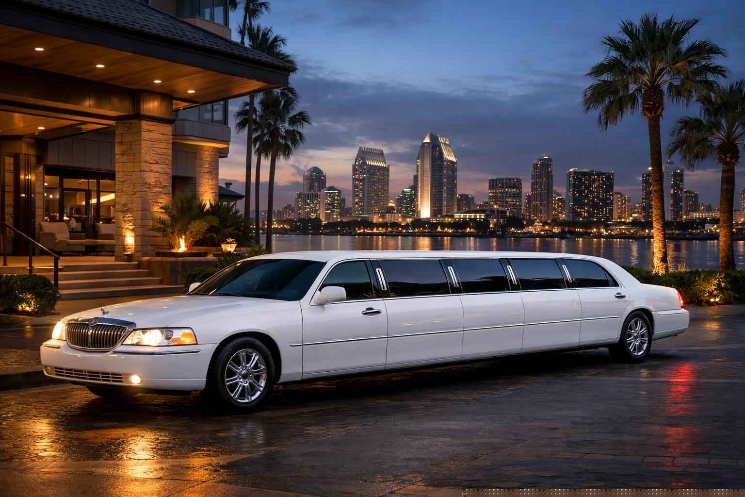 White Limo Service National City Ca