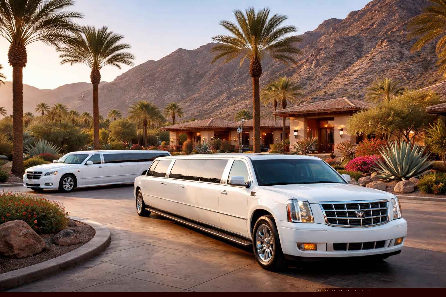 White Limousines In Borrego Springs California