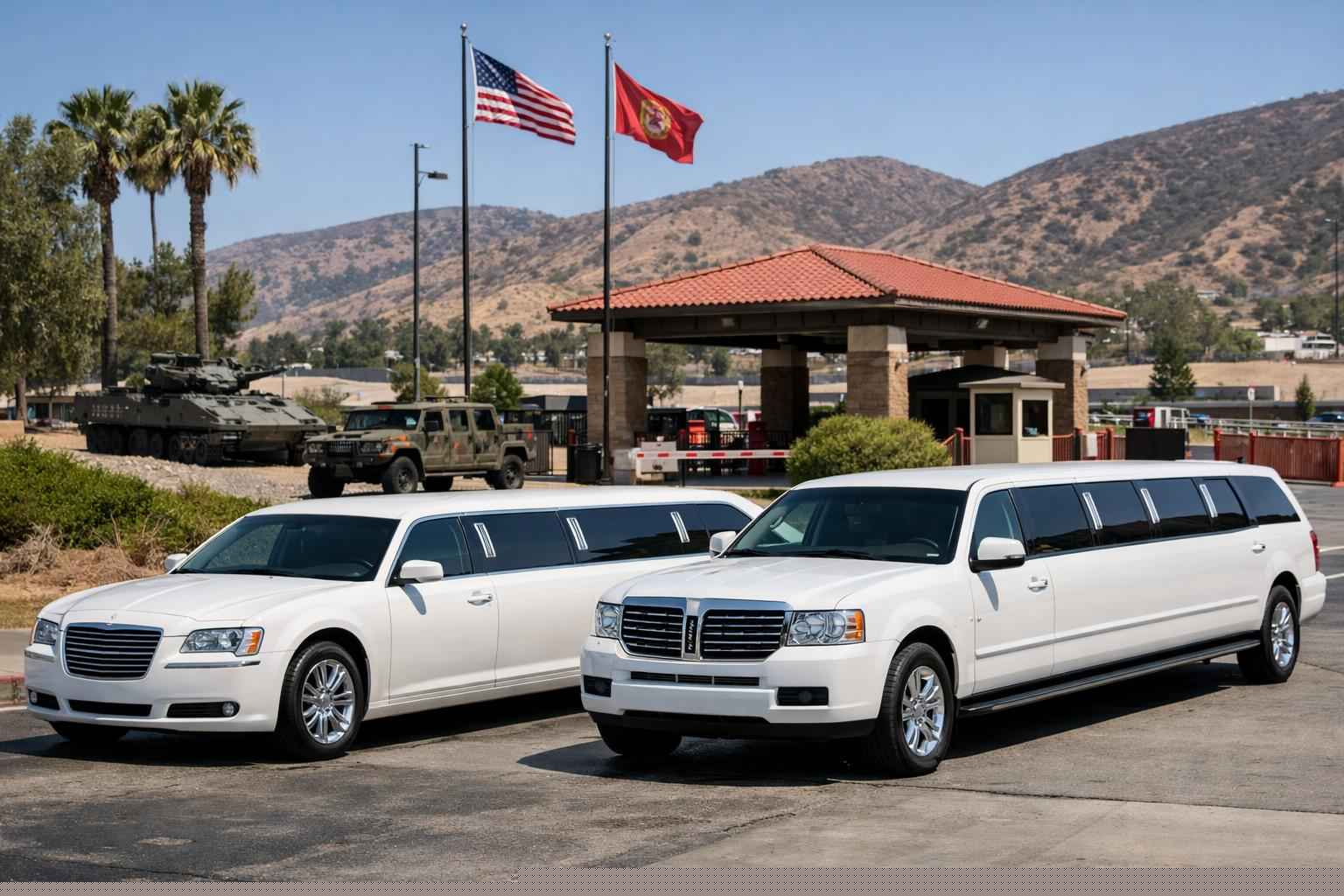 White Limo Rental In Camp Pendleton Mainside California White Limousines In Camp Pendleton Mainside California