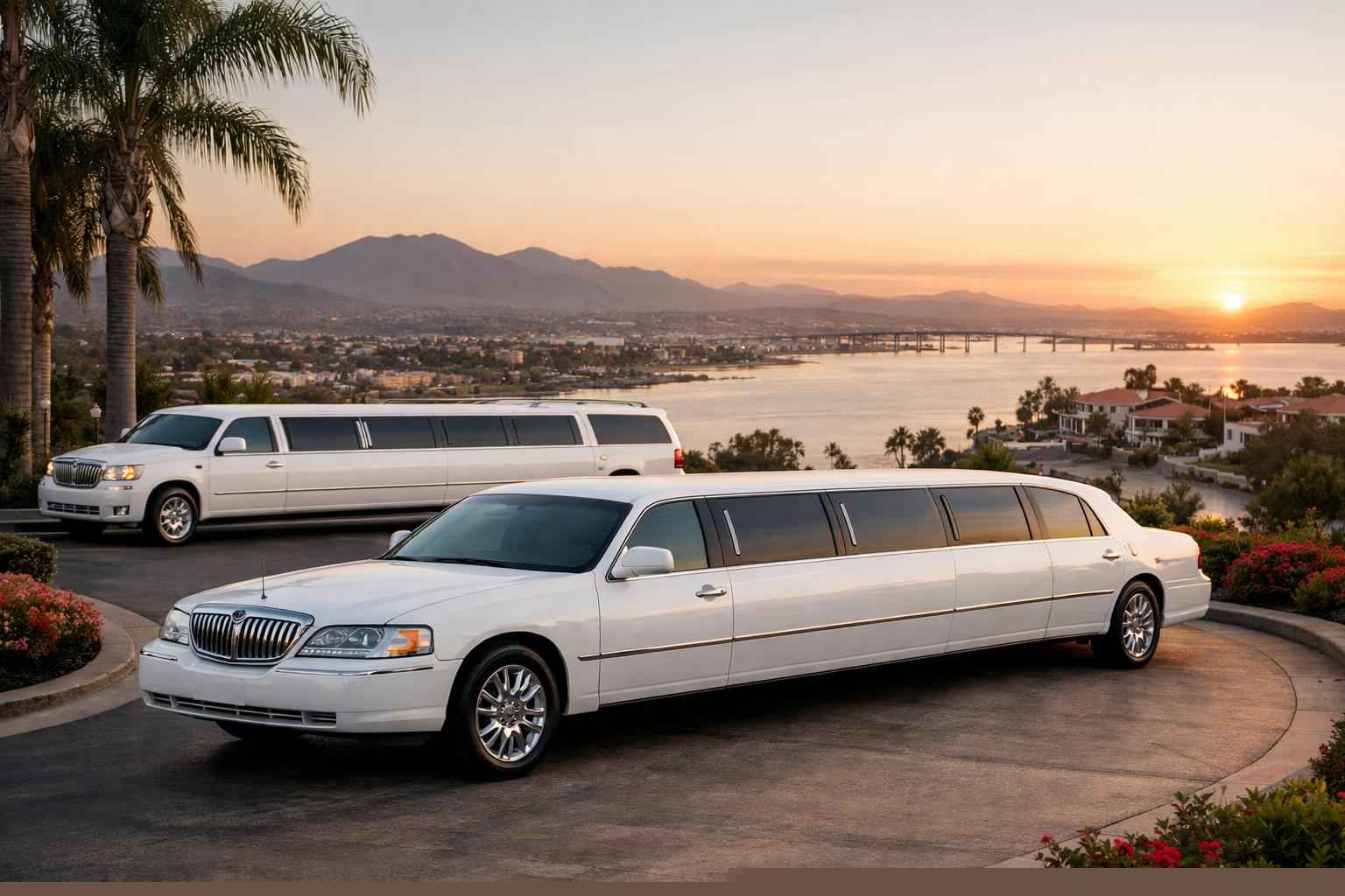 White Limousines In Chula Vista California