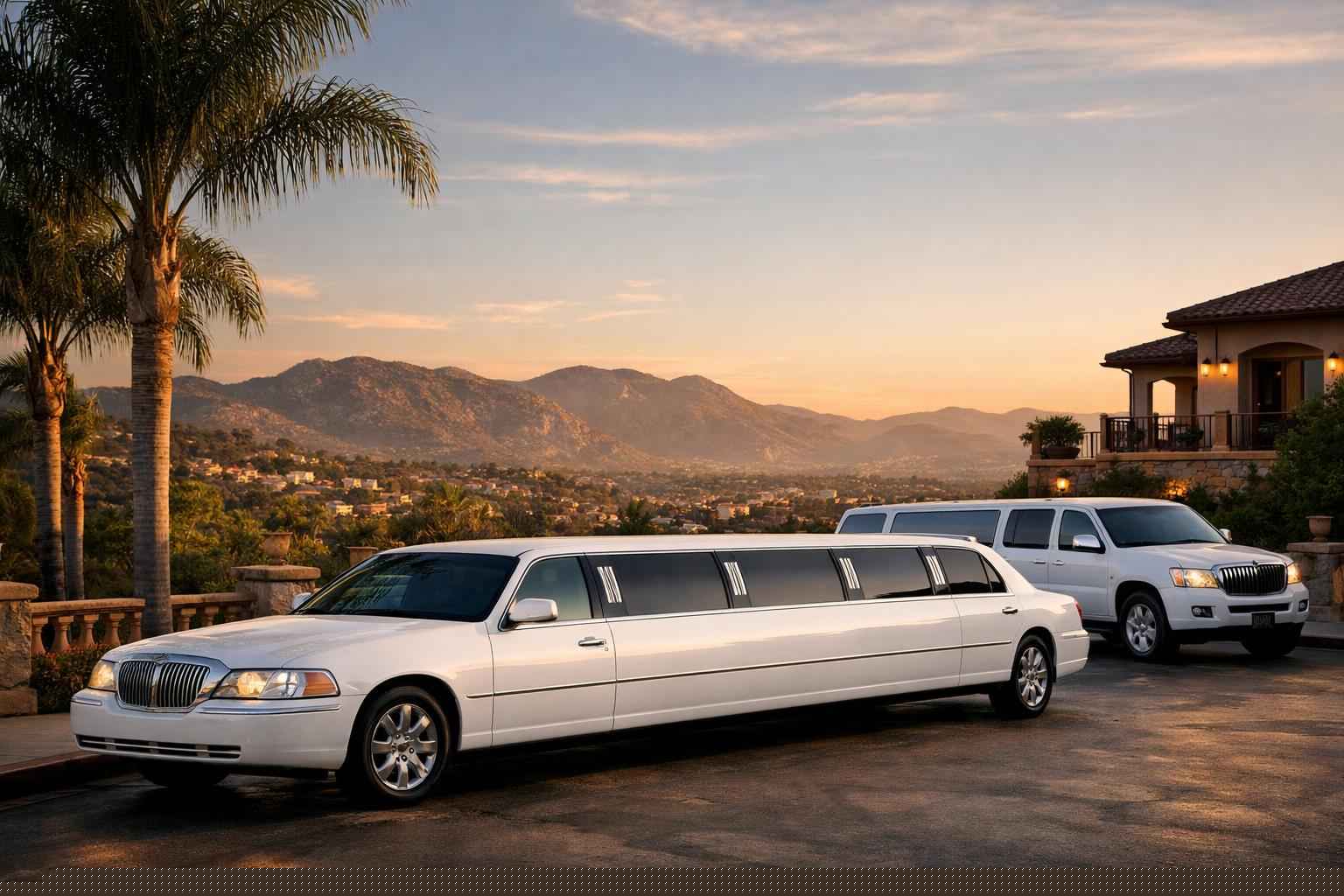 White Limousines In El Cajon California