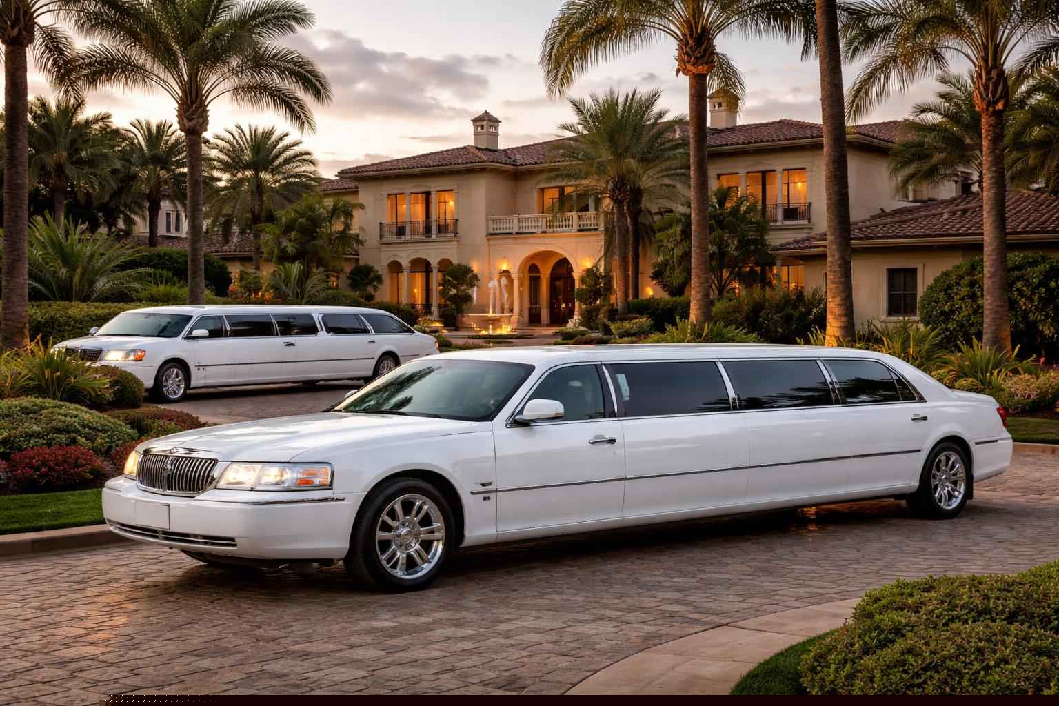 White Limousines In Fairbanks Ranch Ca